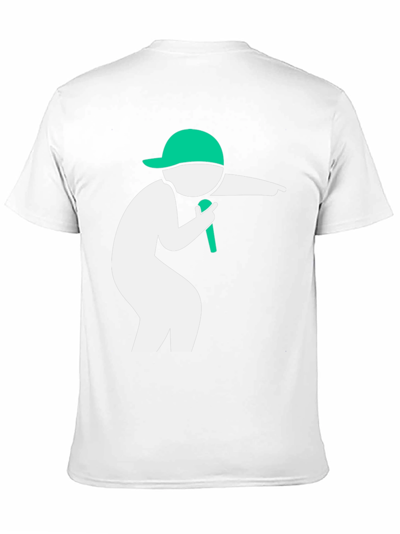 Cool Black T-Shirt with Green Icon Design