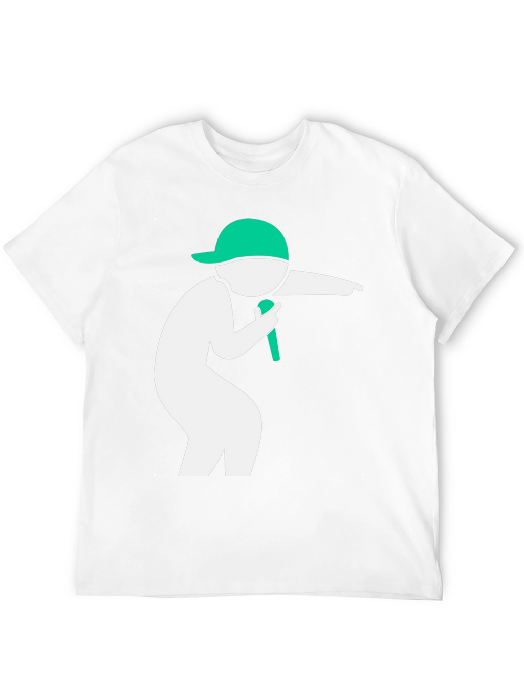 Cool Black T-Shirt with Green Icon Design