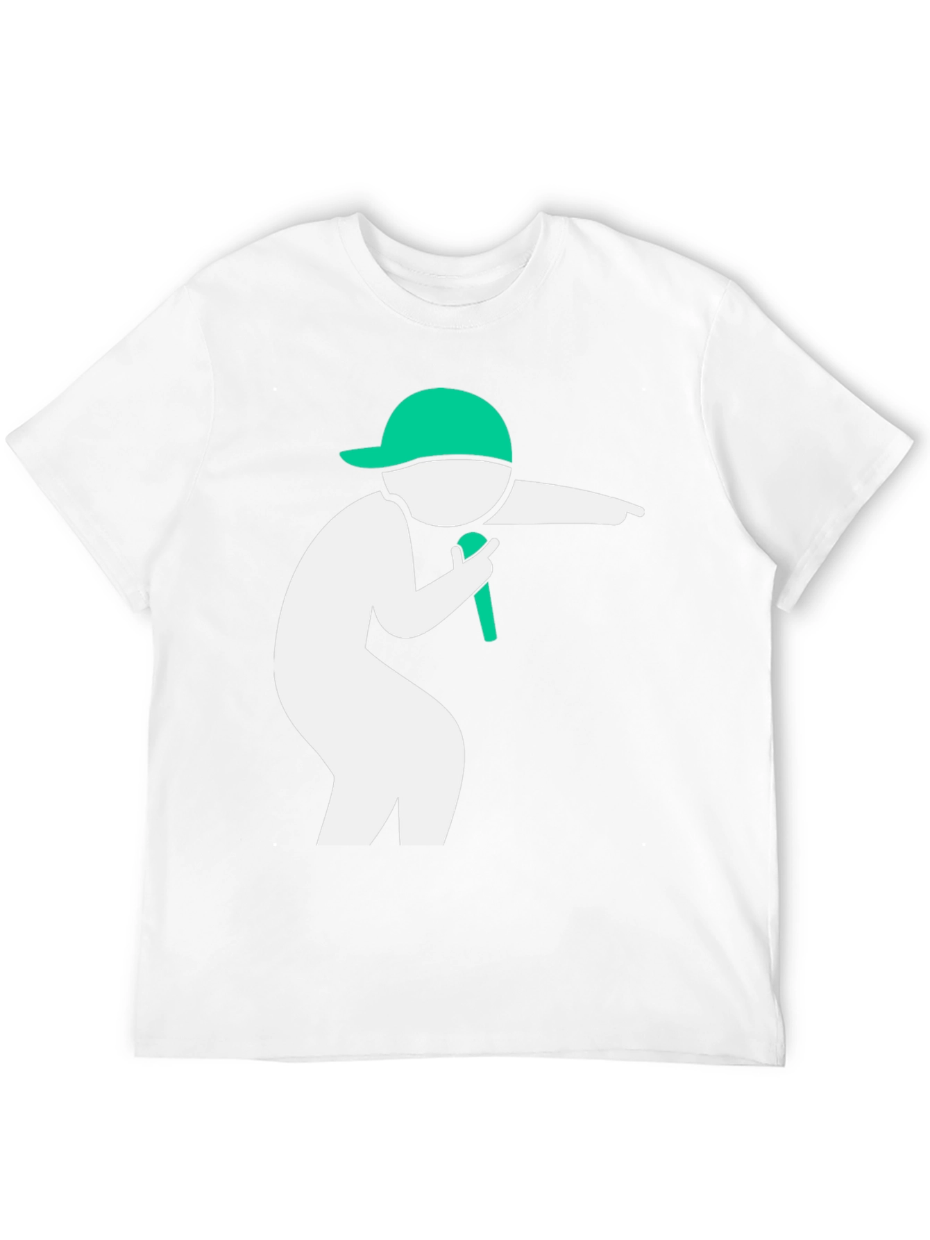 Cool Black T-Shirt with Green Icon Design