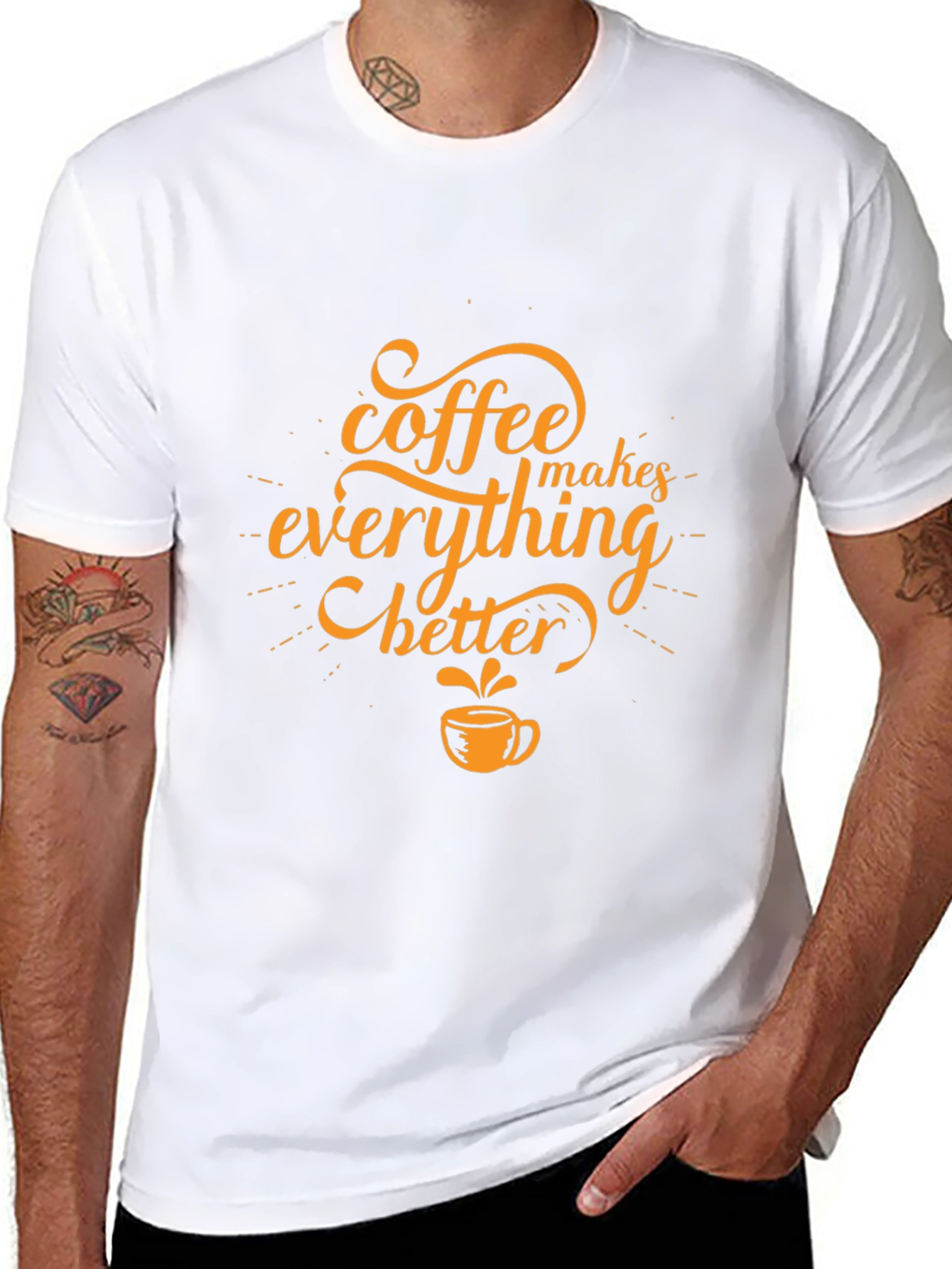 Coffee Makes Everything Better Black T-Shirt