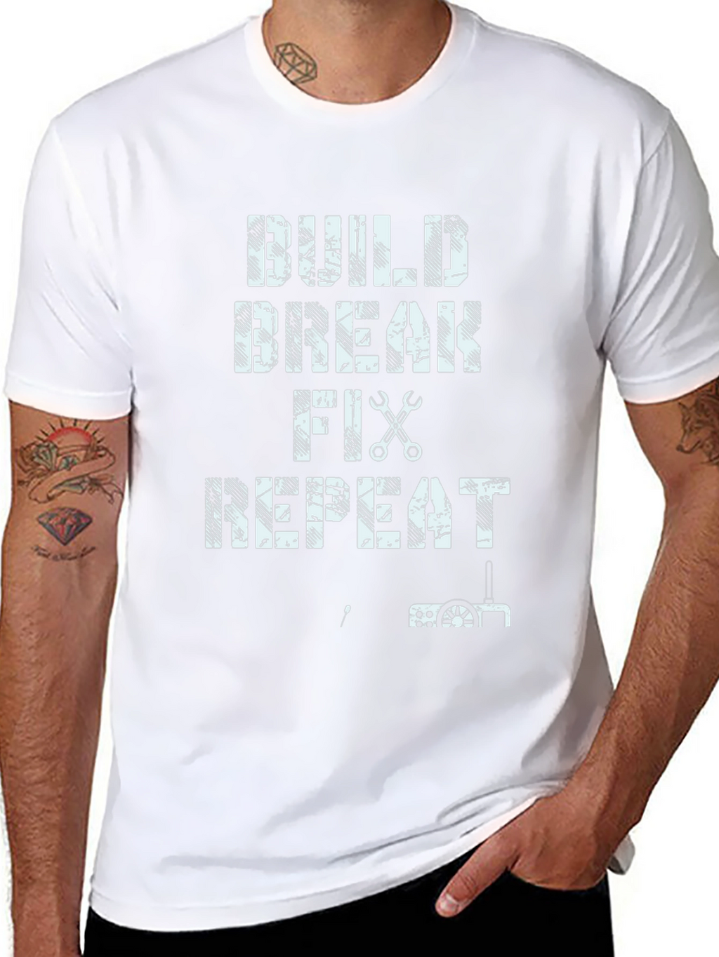 Build Break Fix Repeat Graphic Tee