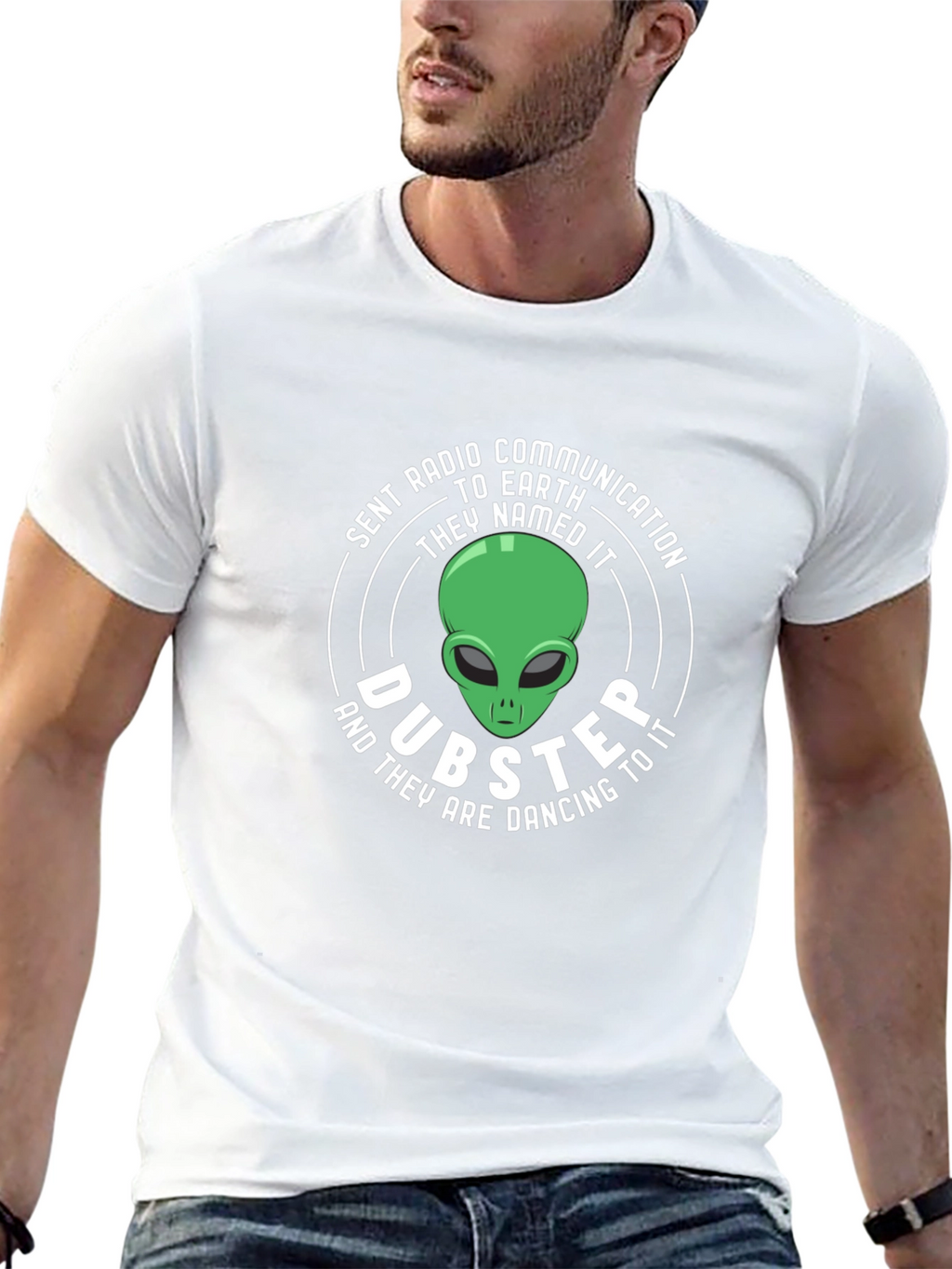 Dubster Alien Graphic Tee - Sent Radio Communication