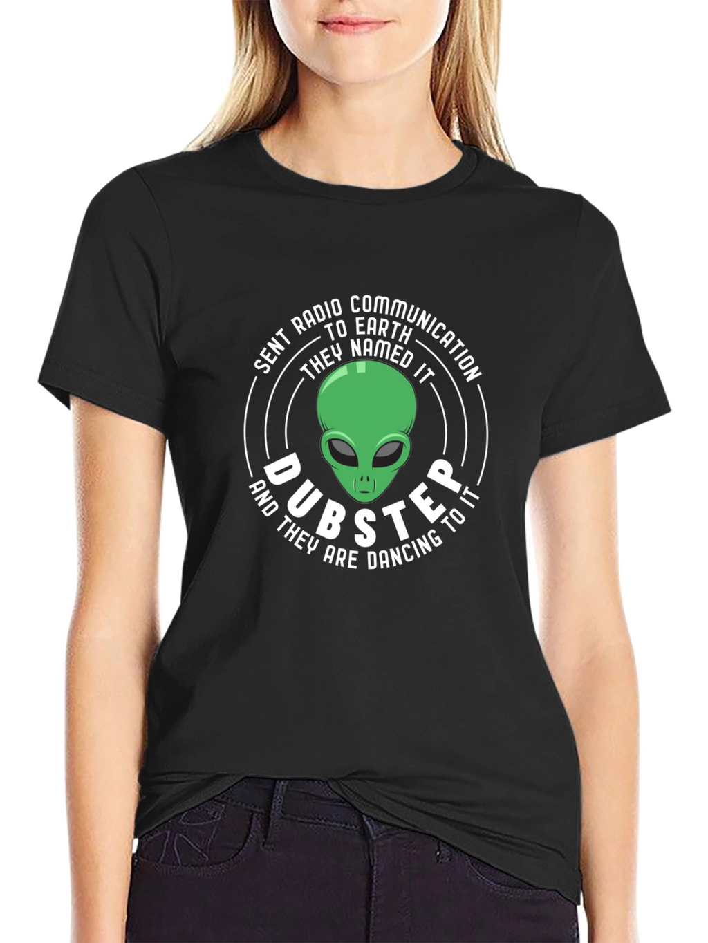 Dubster Alien Graphic Tee - Sent Radio Communication