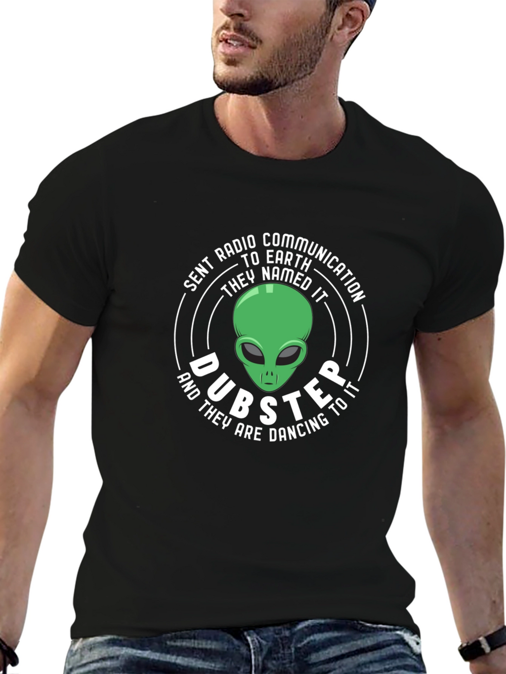 Dubster Alien Graphic Tee - Sent Radio Communication