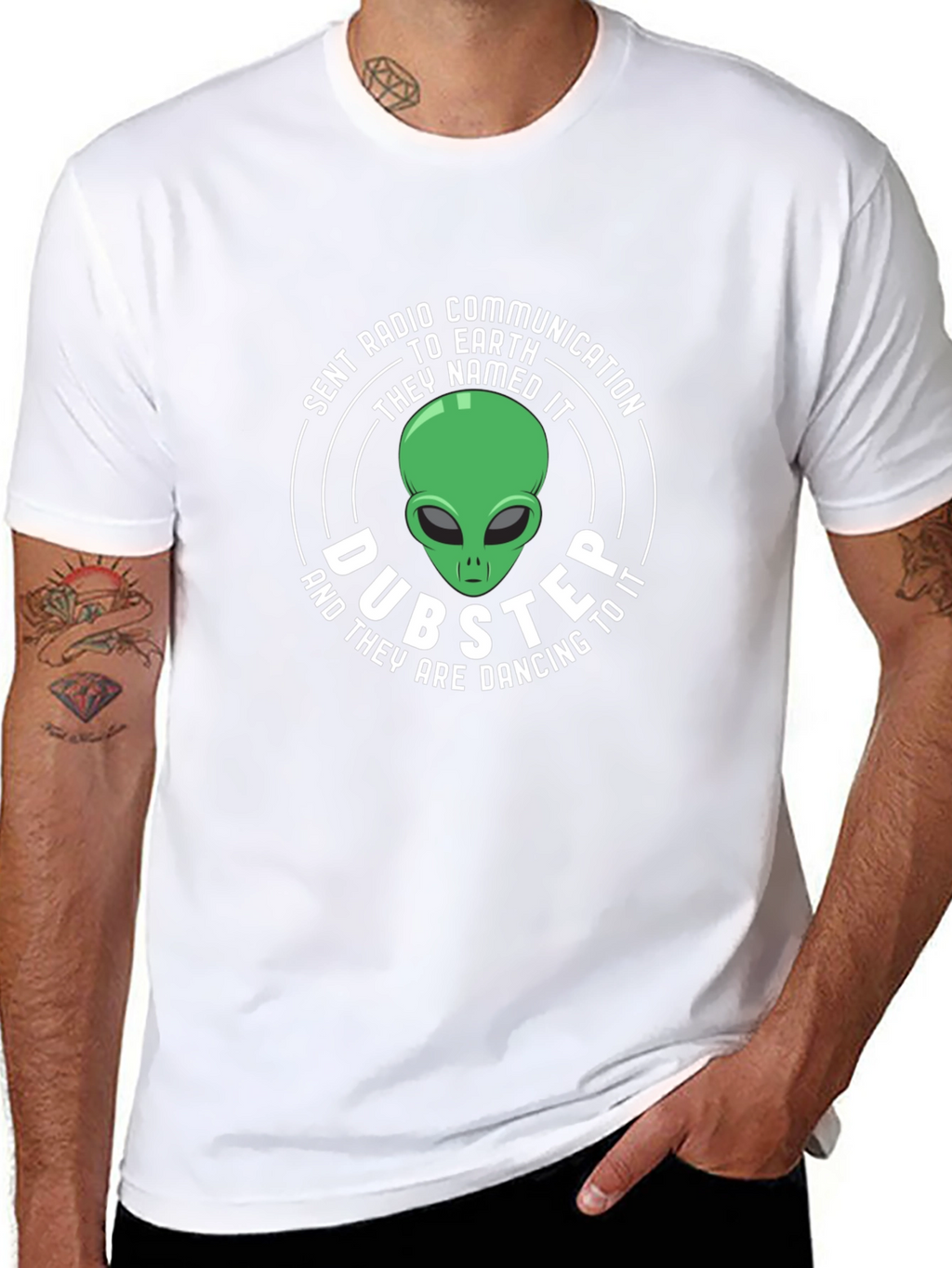 Dubster Alien Graphic Tee - Sent Radio Communication