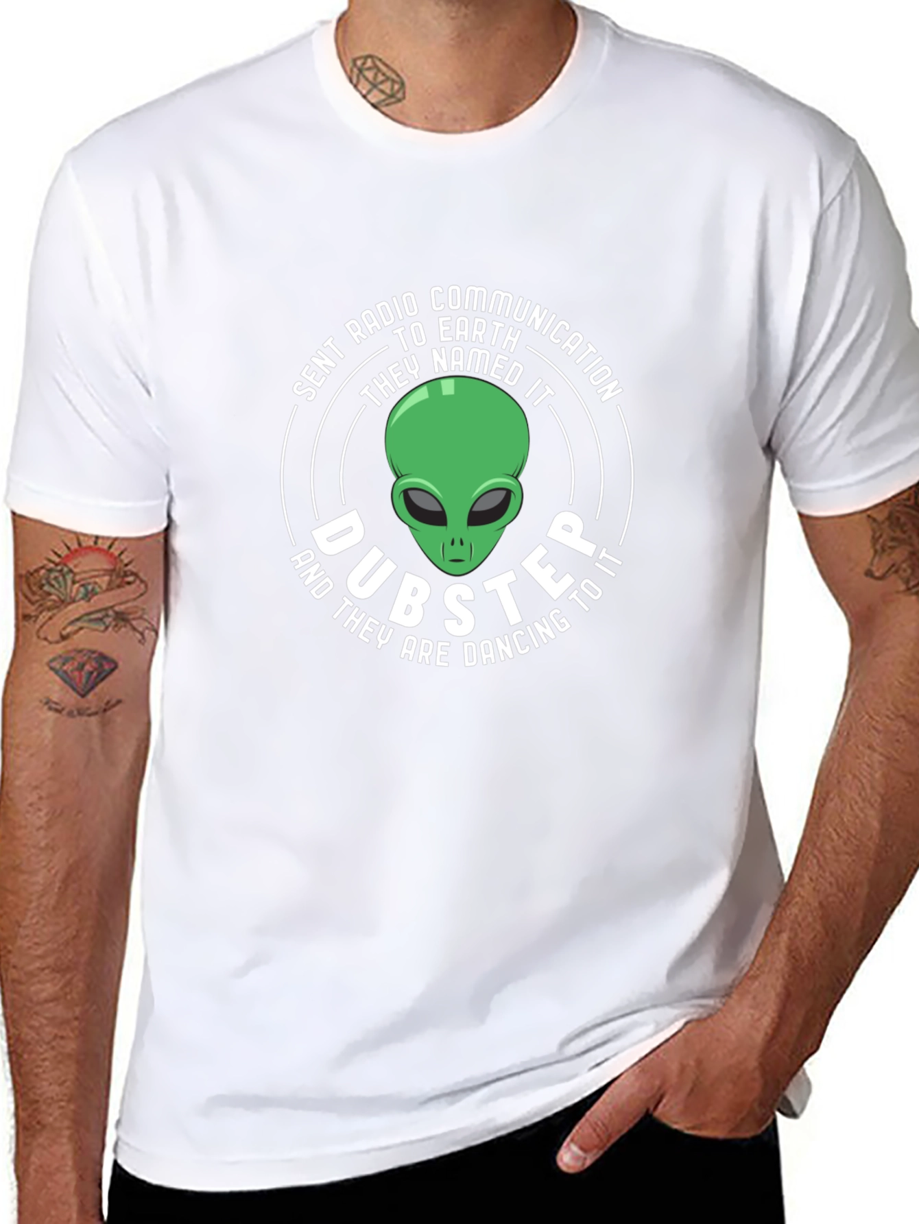 Dubster Alien Graphic Tee - Sent Radio Communication
