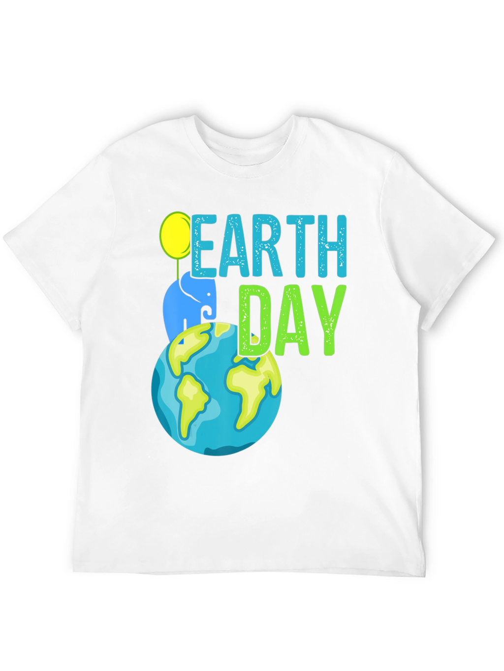 Earth Day Elephant Graphic T-Shirt