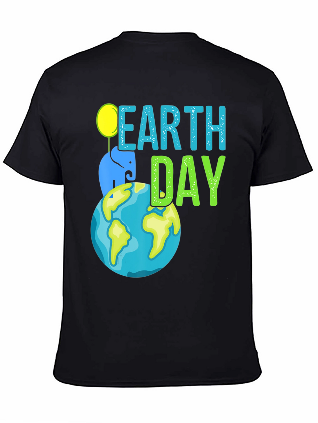 Earth Day Elephant Graphic T-Shirt