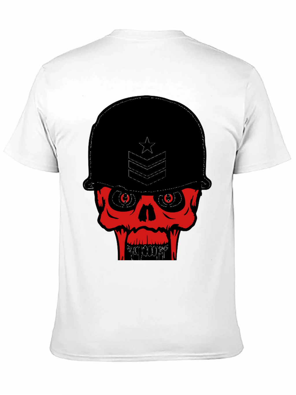 Skull Soldier Graphic Tee - Black