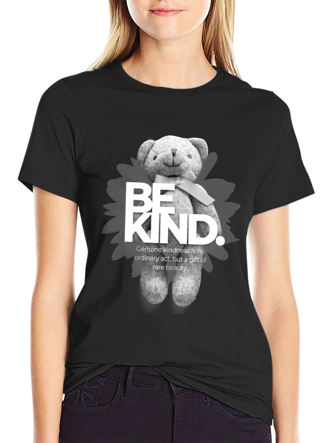 Be Kind Teddy Bear Graphic Tee - Soft & Stylish