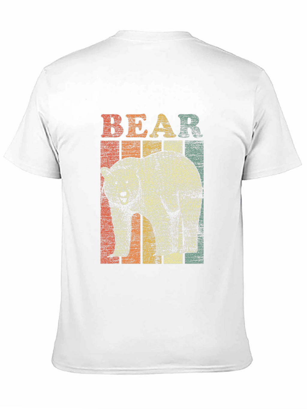 Retro Bear Graphic T-Shirt - Unisex Black Tee