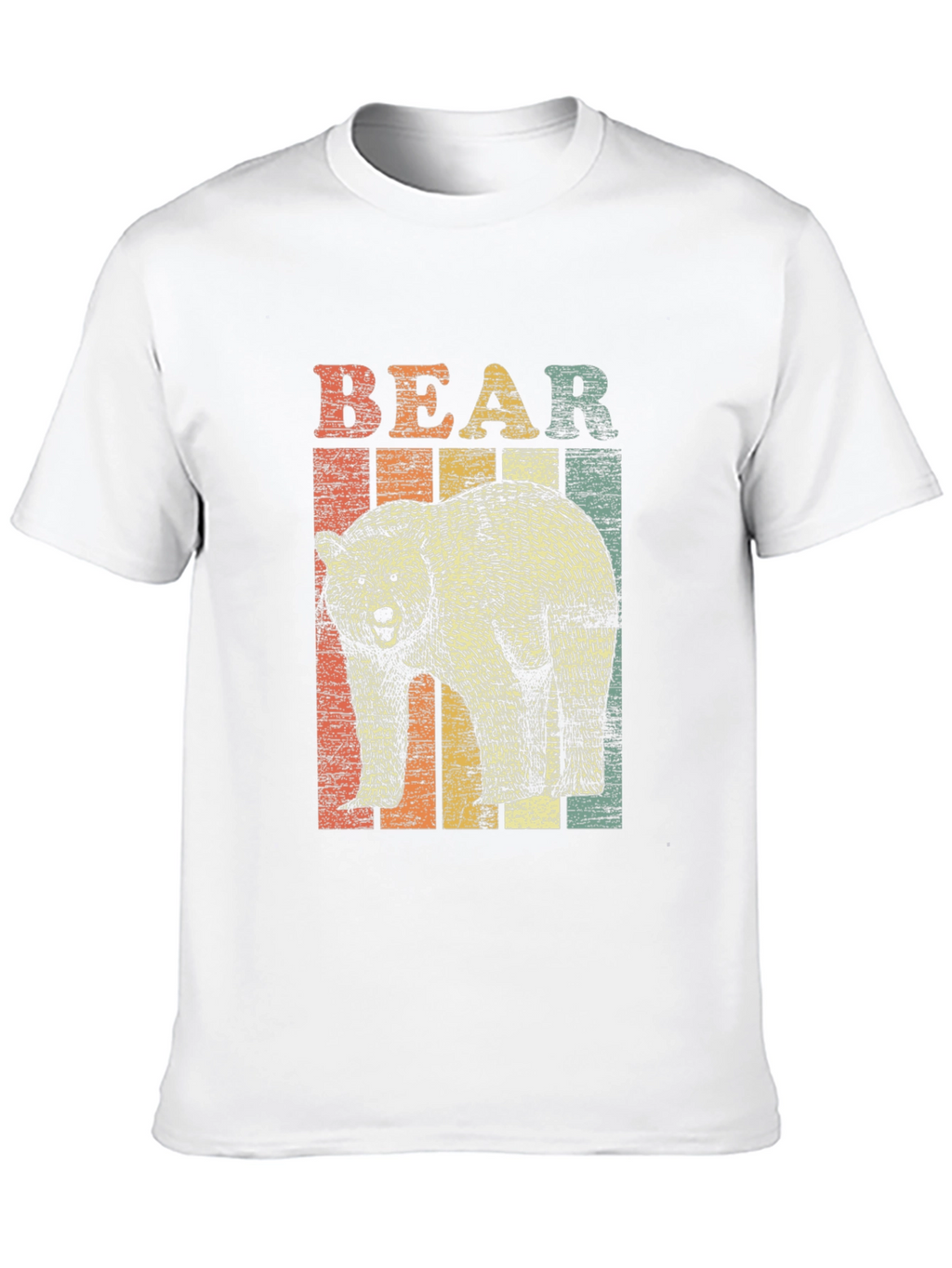 Retro Bear Graphic T-Shirt - Unisex Black Tee