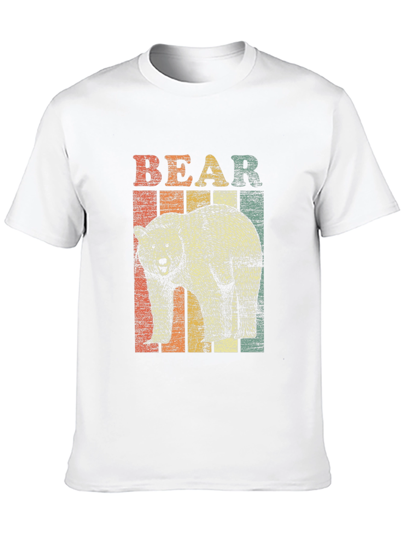 Retro Bear Graphic T-Shirt - Unisex Black Tee