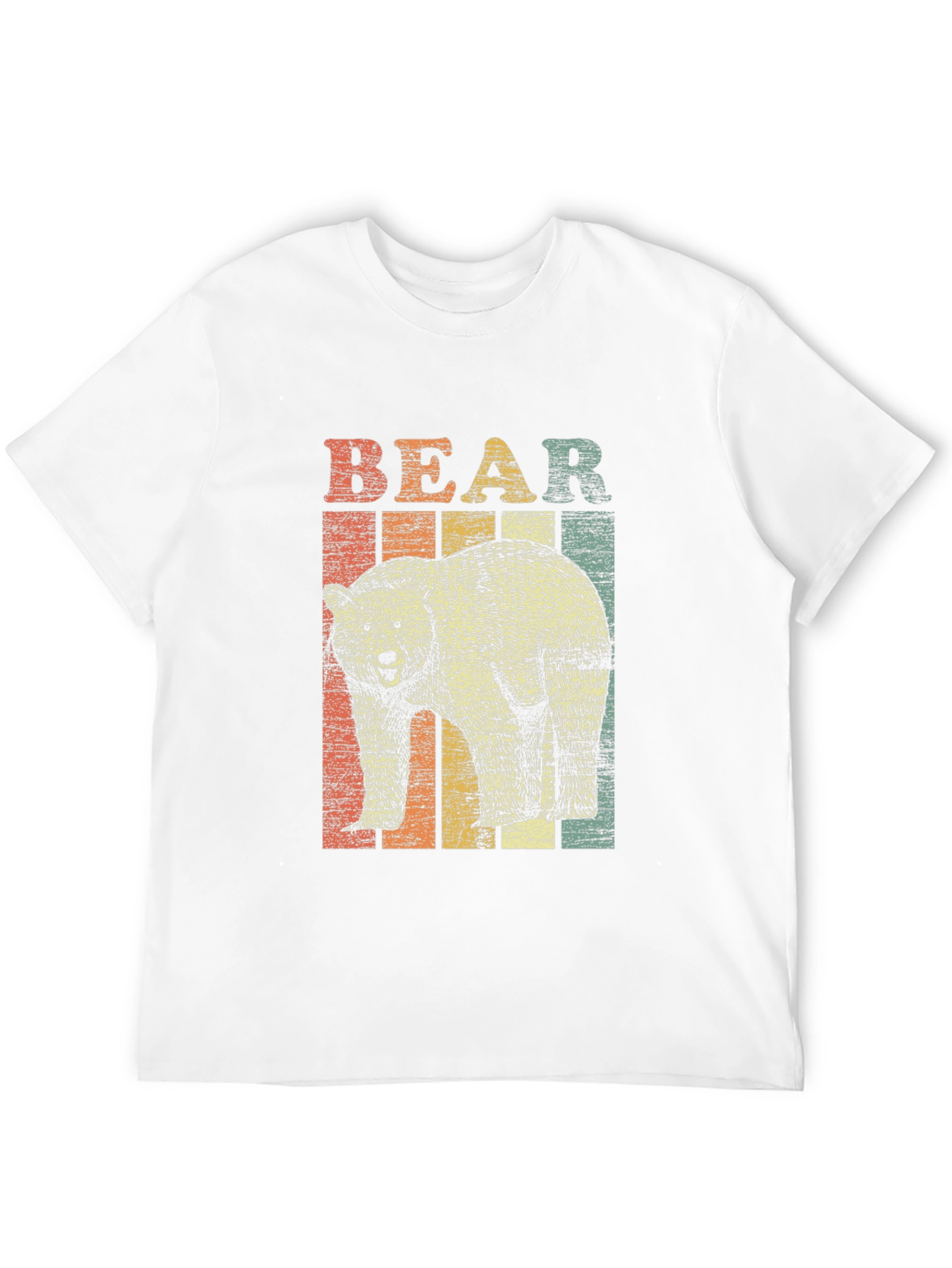 Retro Bear Graphic T-Shirt - Unisex Black Tee