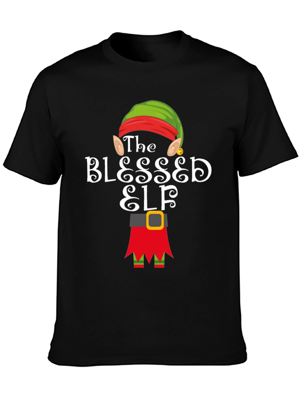 Blessed Elf T-Shirt - Holiday Festive Apparel