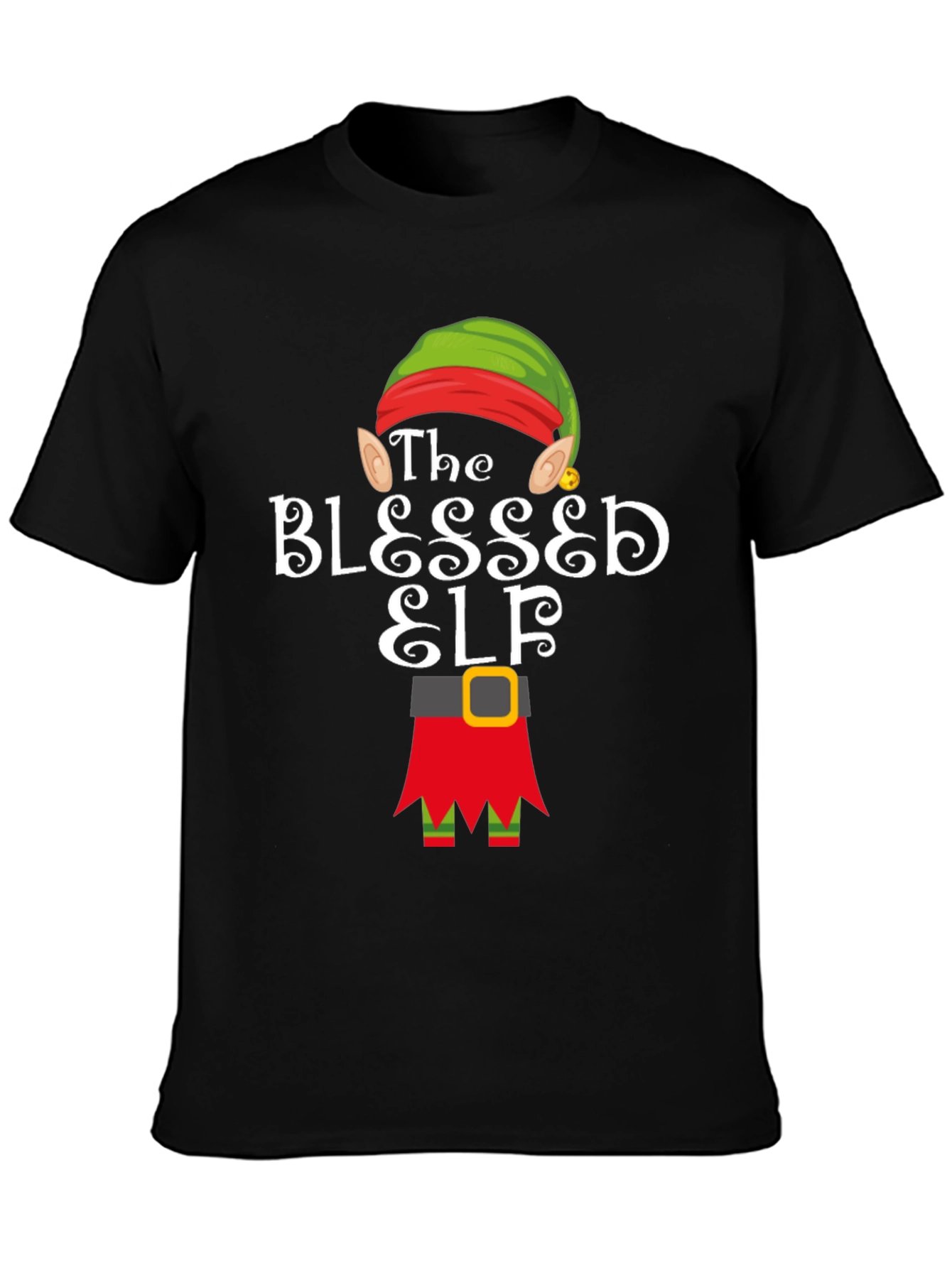 Blessed Elf T-Shirt - Holiday Festive Apparel