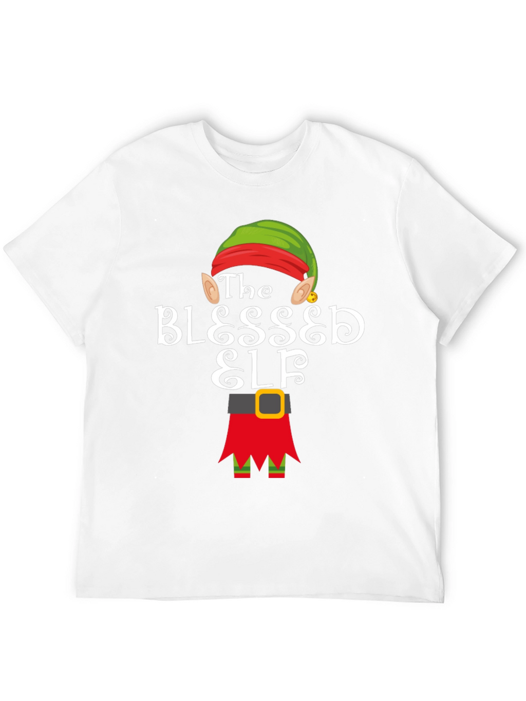 Blessed Elf T-Shirt - Holiday Festive Apparel
