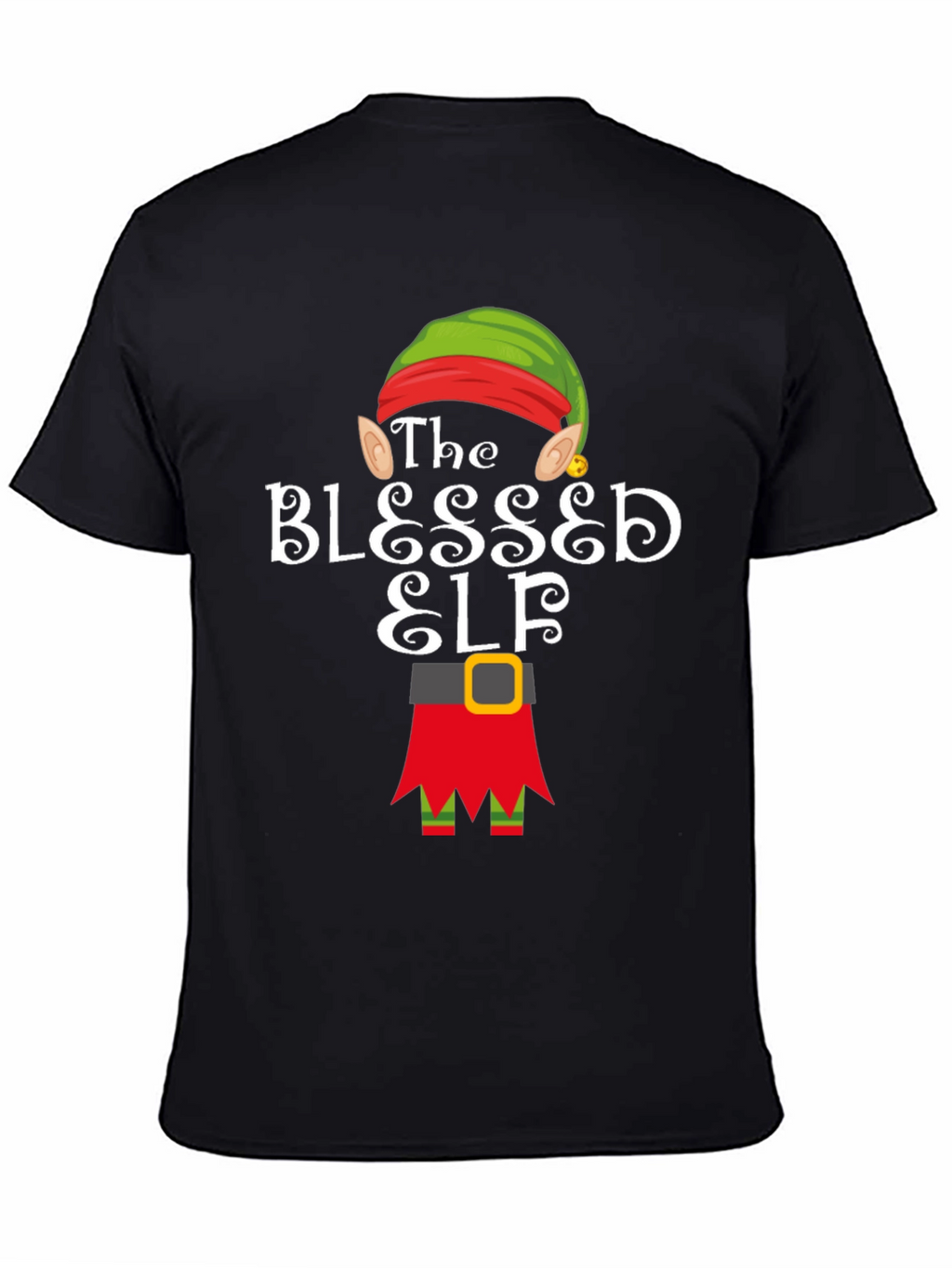Blessed Elf T-Shirt - Holiday Festive Apparel