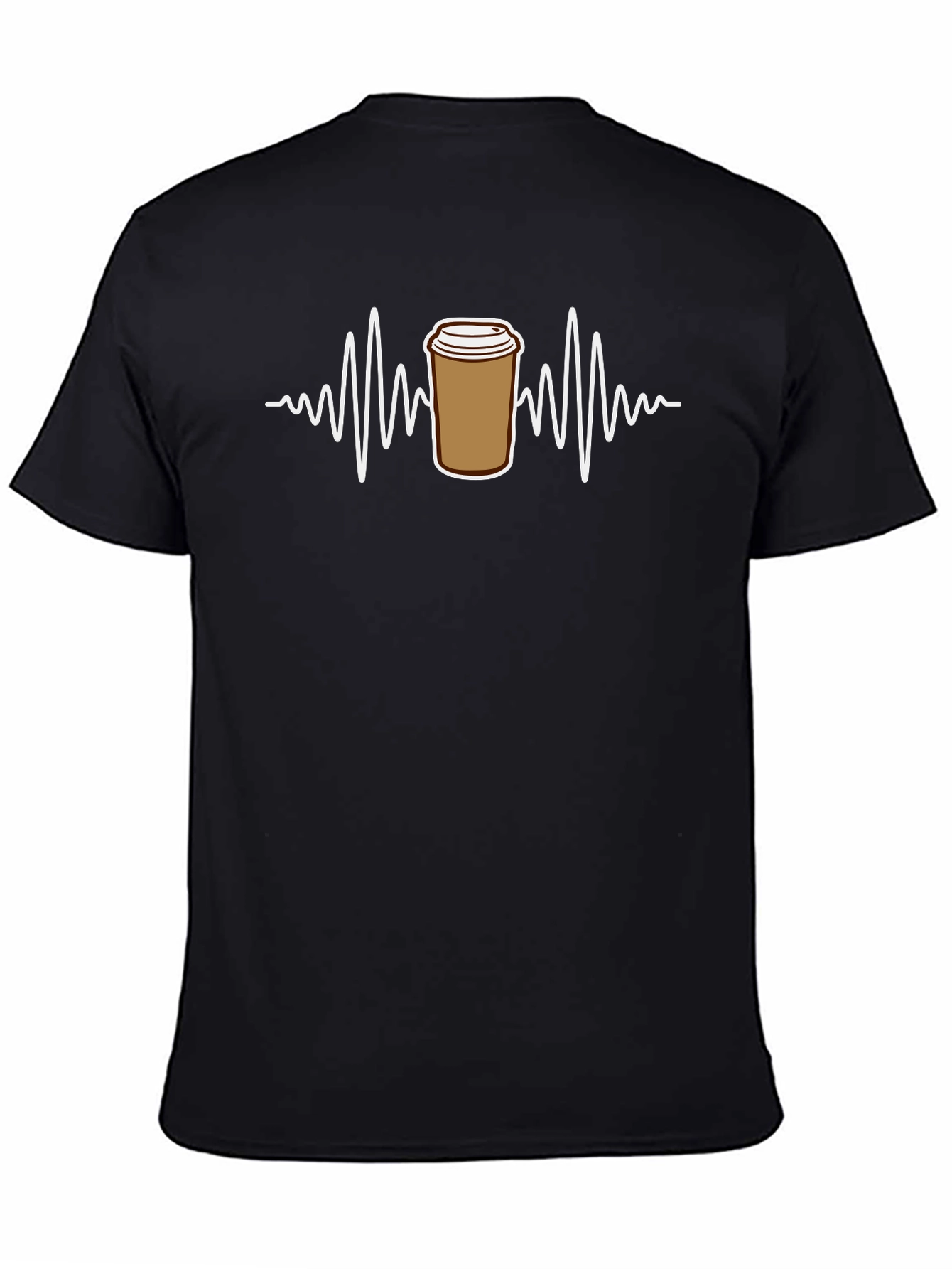 Coffee ECG T-Shirt - Black