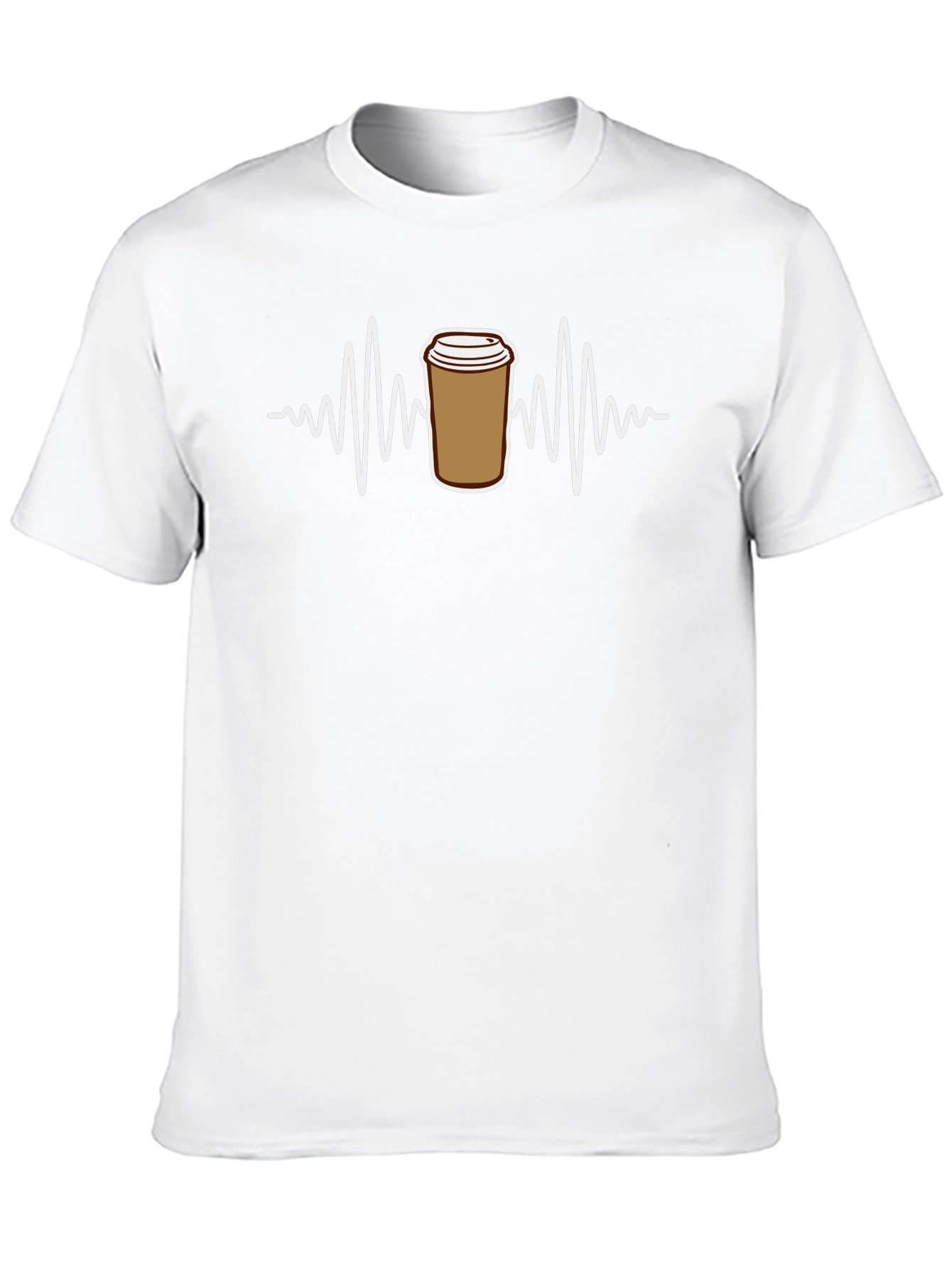 Coffee ECG T-Shirt - Black