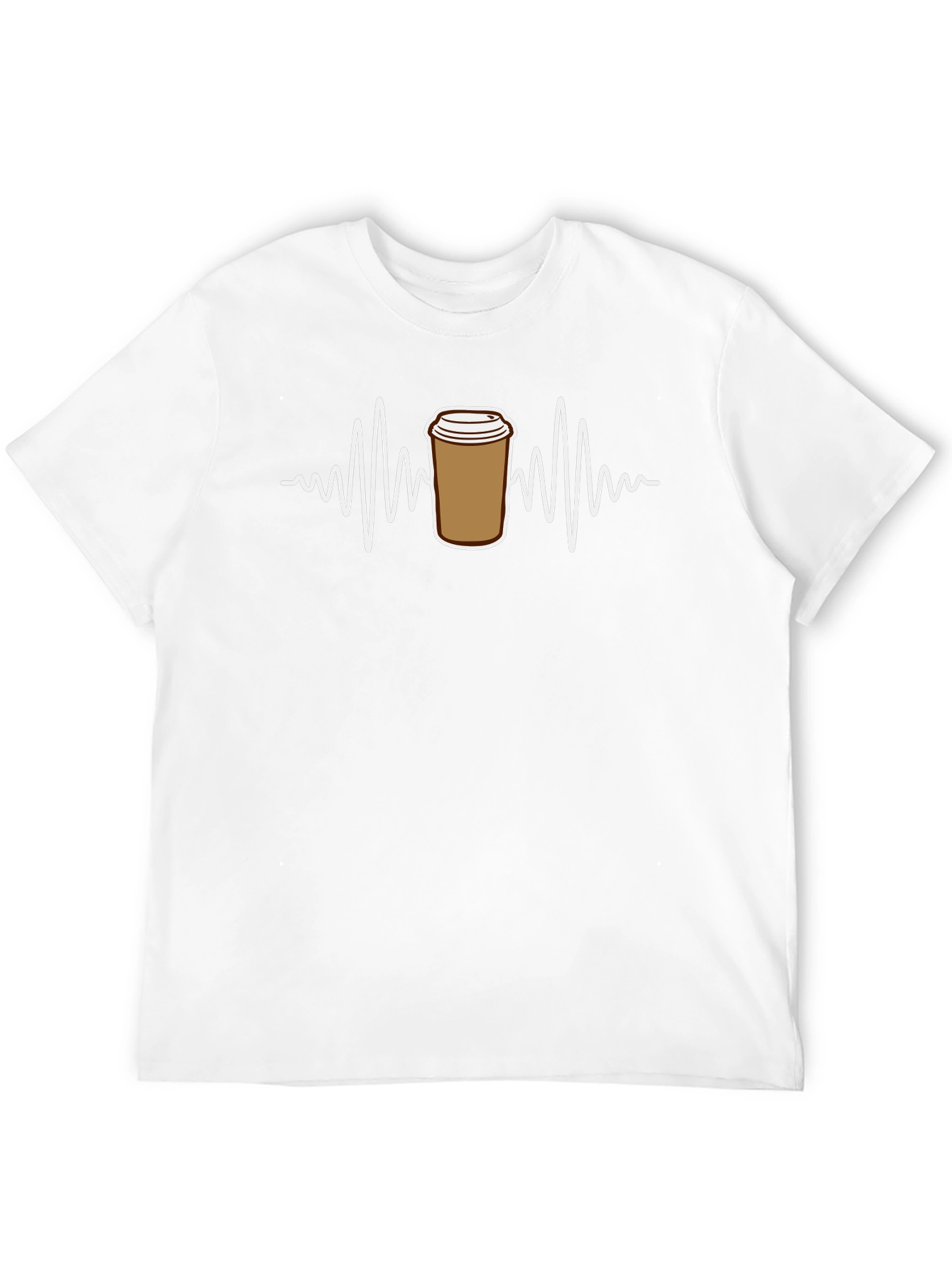 Coffee ECG T-Shirt - Black