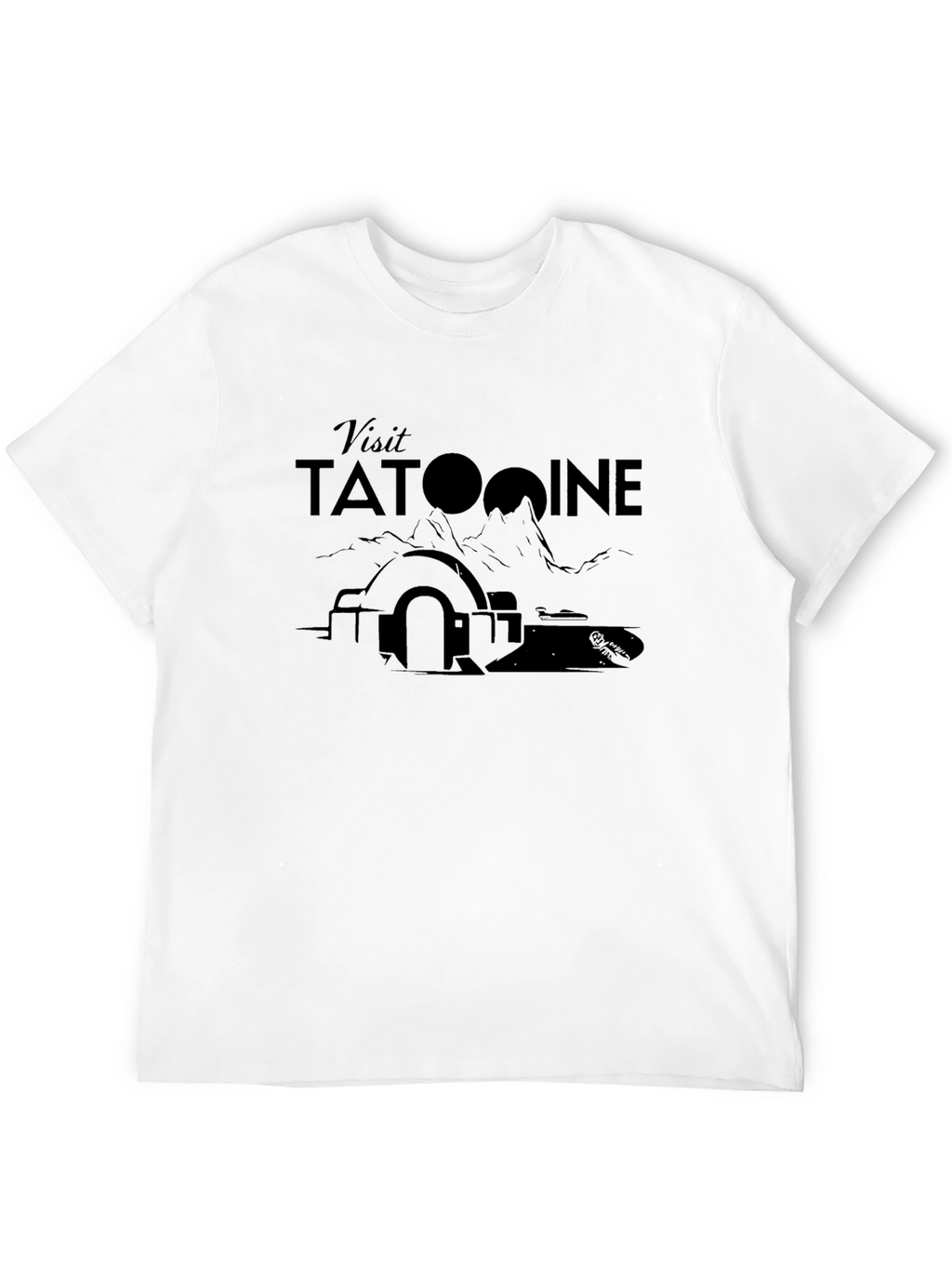 Visit Tatooine Black T-Shirt