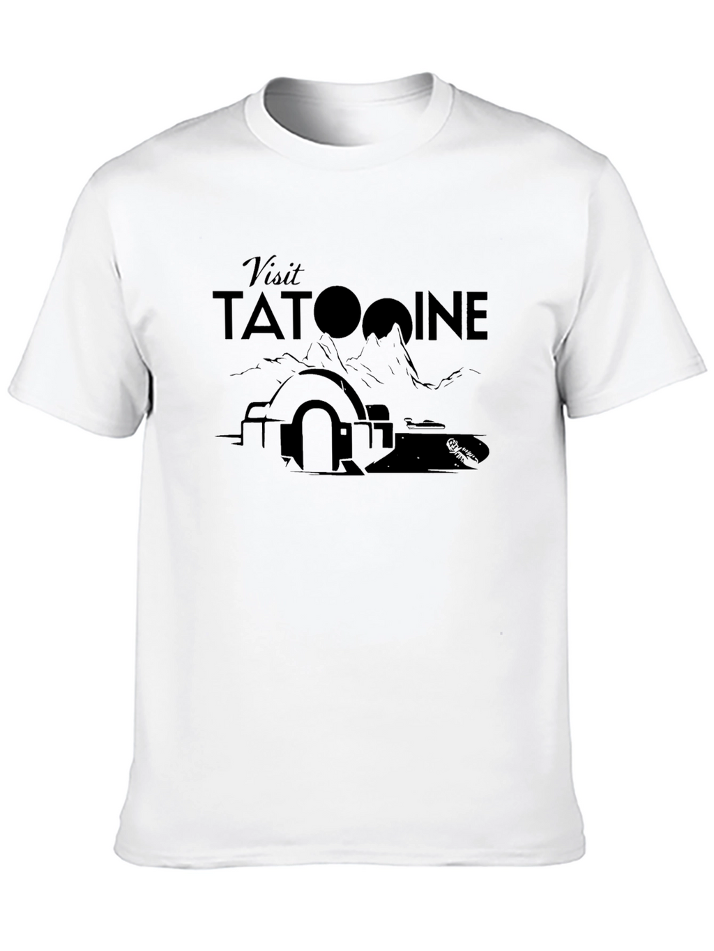 Visit Tatooine Black T-Shirt