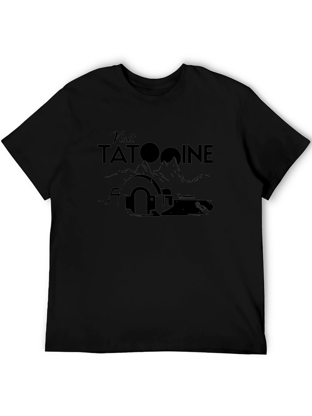 Visit Tatooine Black T-Shirt