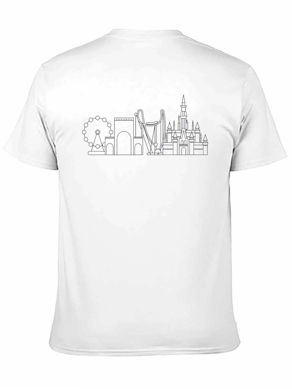 Theme Park Skyline Graphic T-Shirt