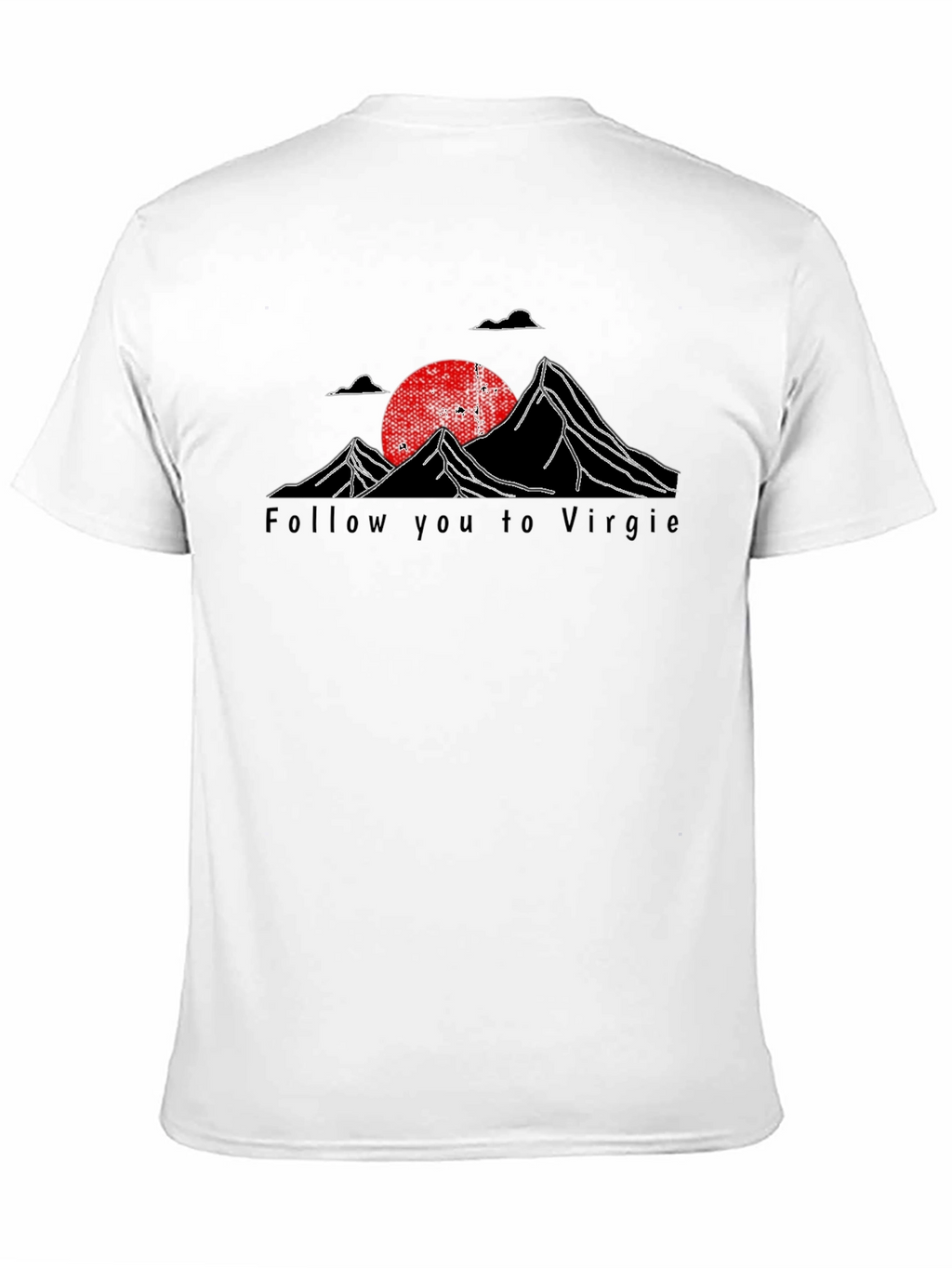 Follow You To Virgie Black Graphic Tee