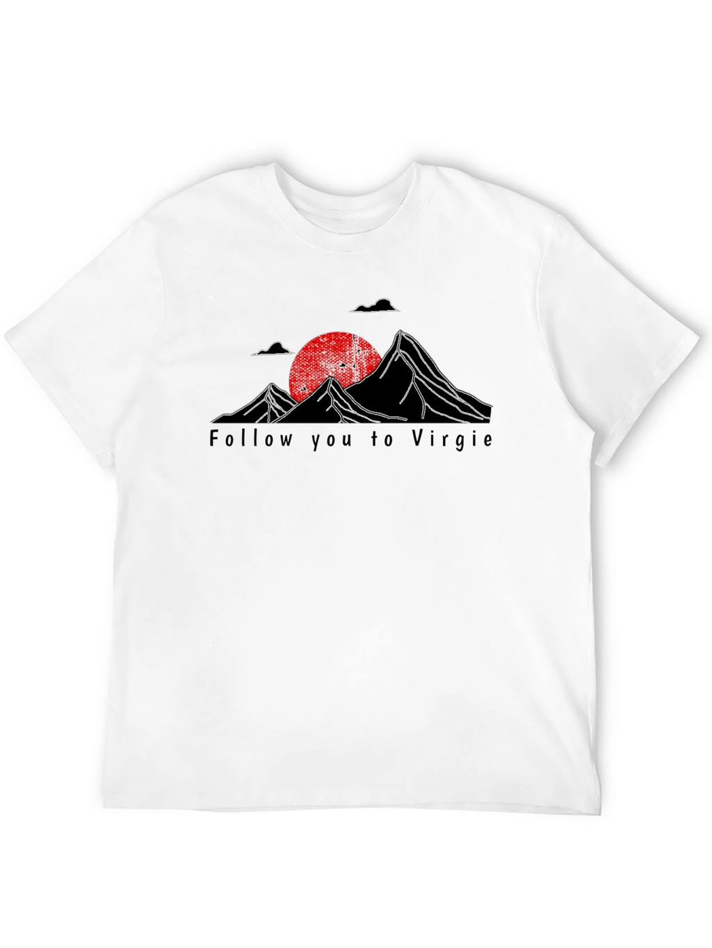 Follow You To Virgie Black Graphic Tee