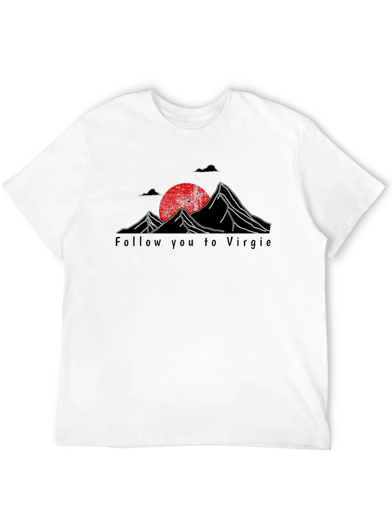 Follow You To Virgie Black Graphic Tee