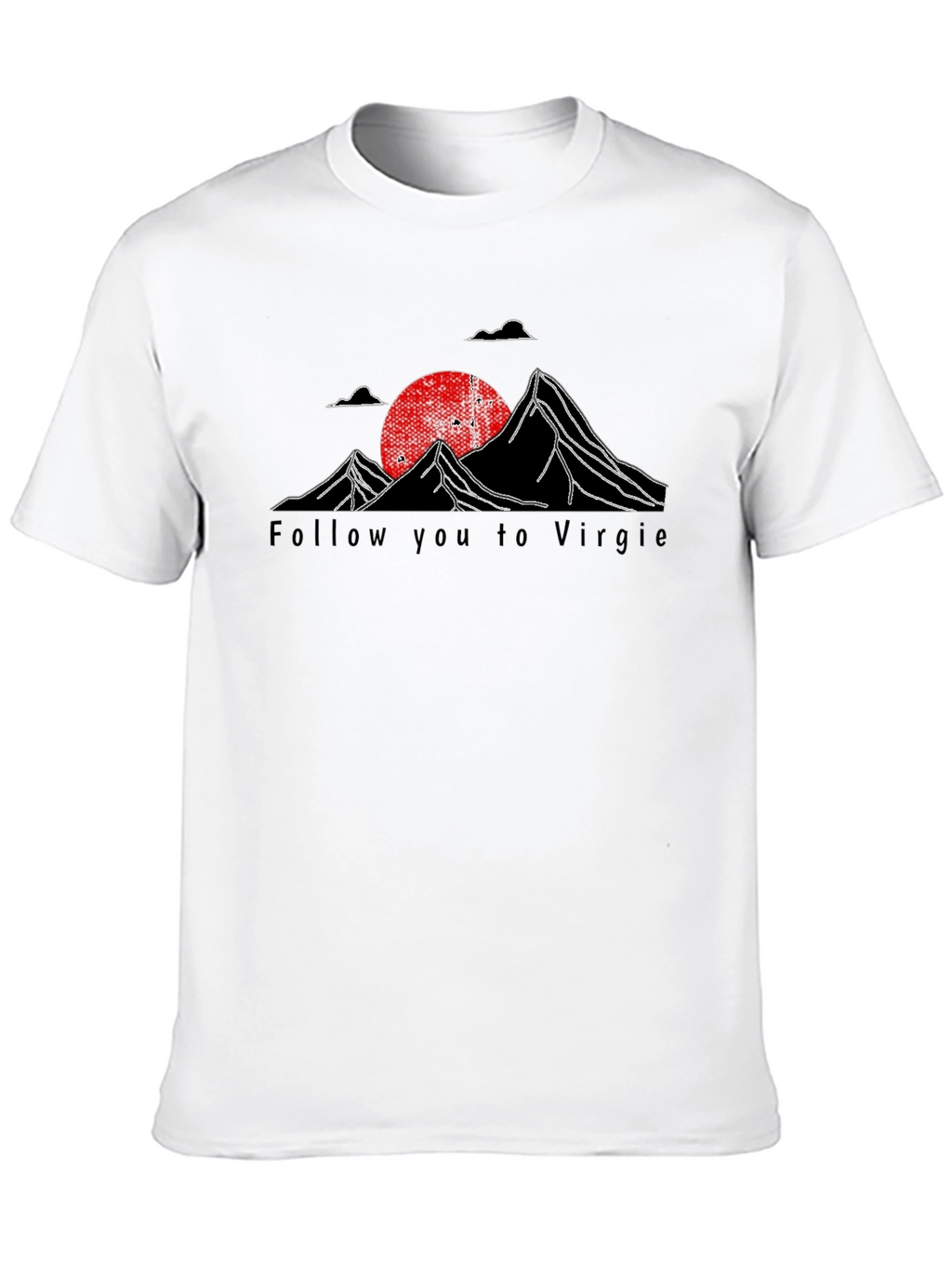 Follow You To Virgie Black Graphic Tee