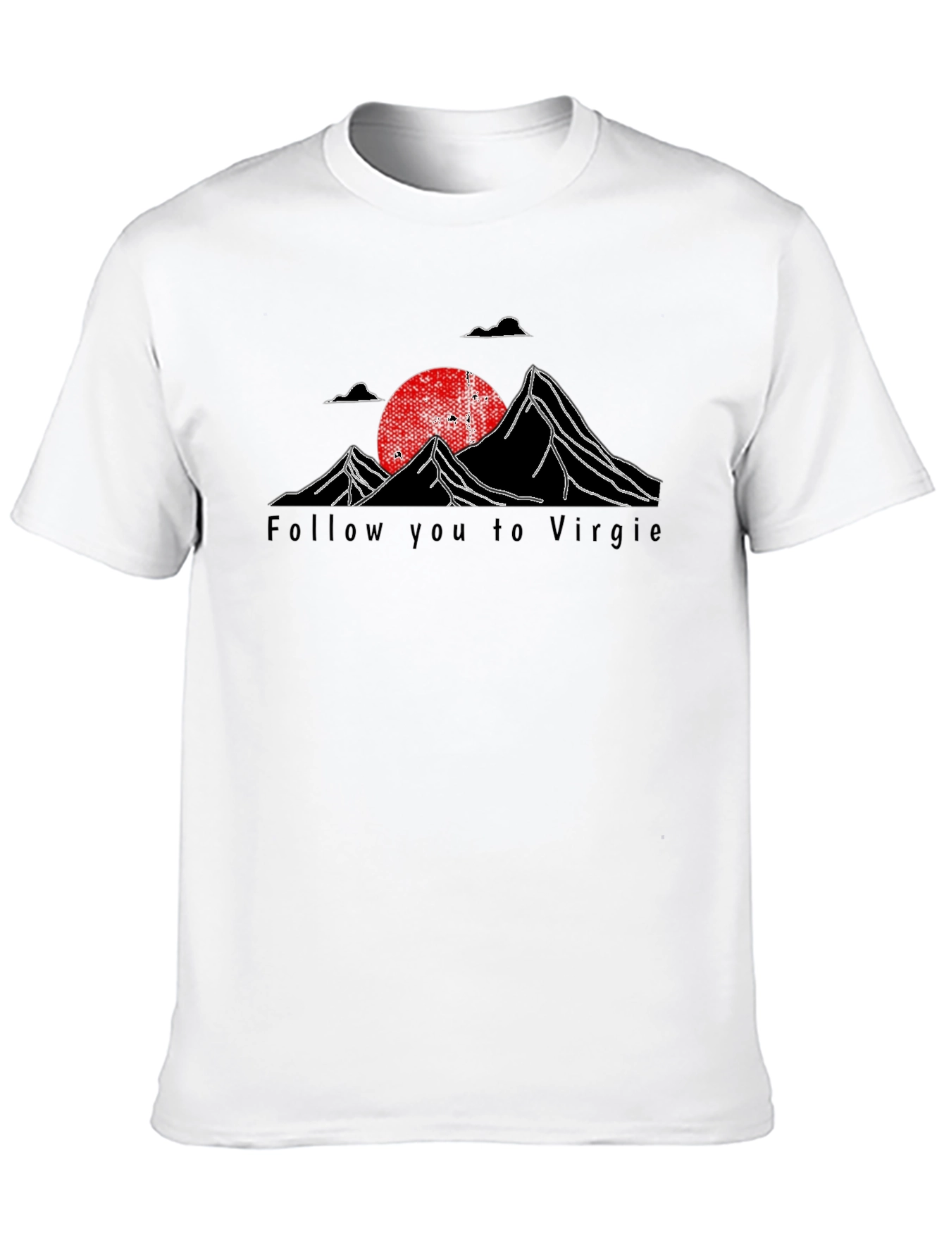 Follow You To Virgie Black Graphic Tee