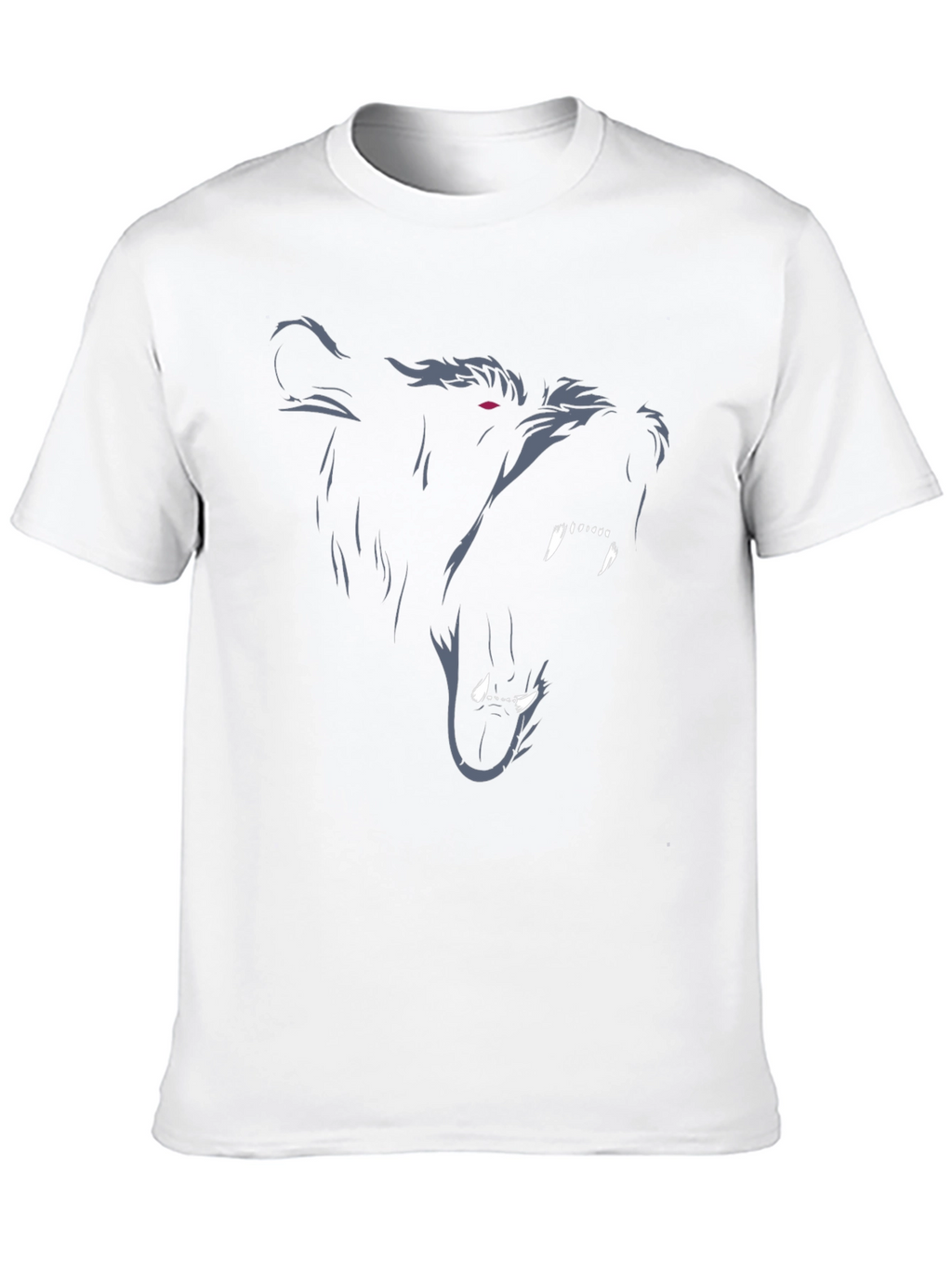 Grizzly Bear Graphic Print Black T-Shirt