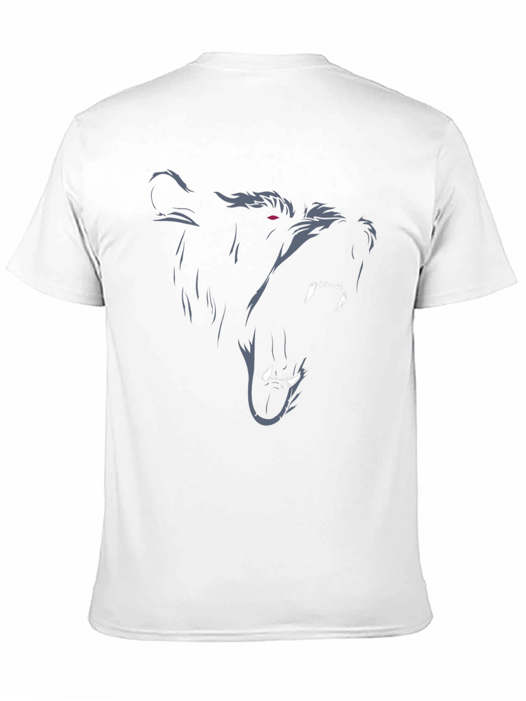 Grizzly Bear Graphic Print Black T-Shirt