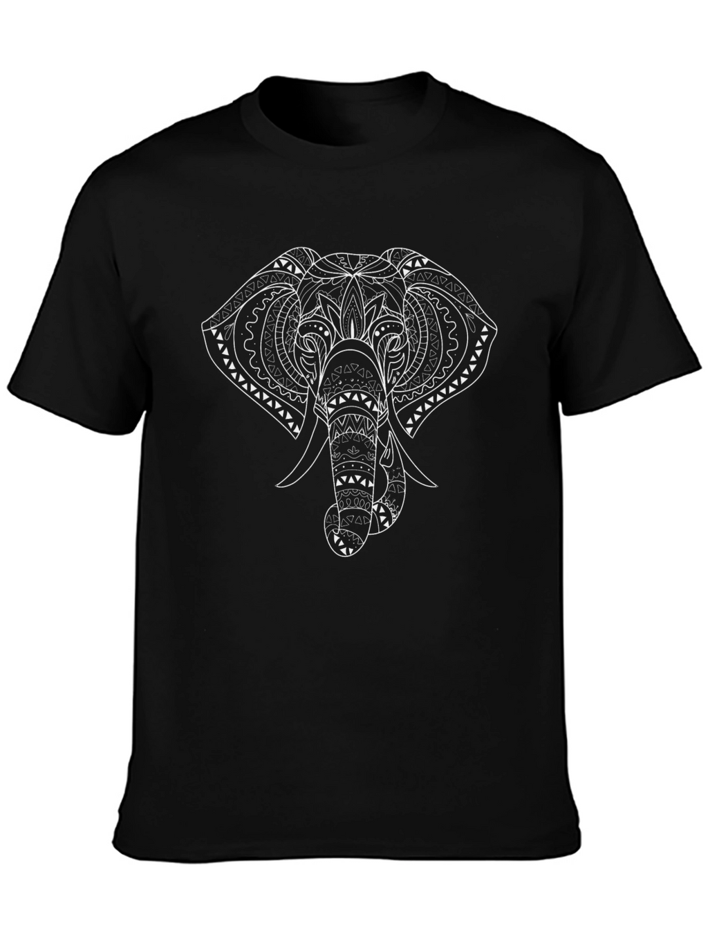 Elephant Graphic Black T-Shirt - Unique Design