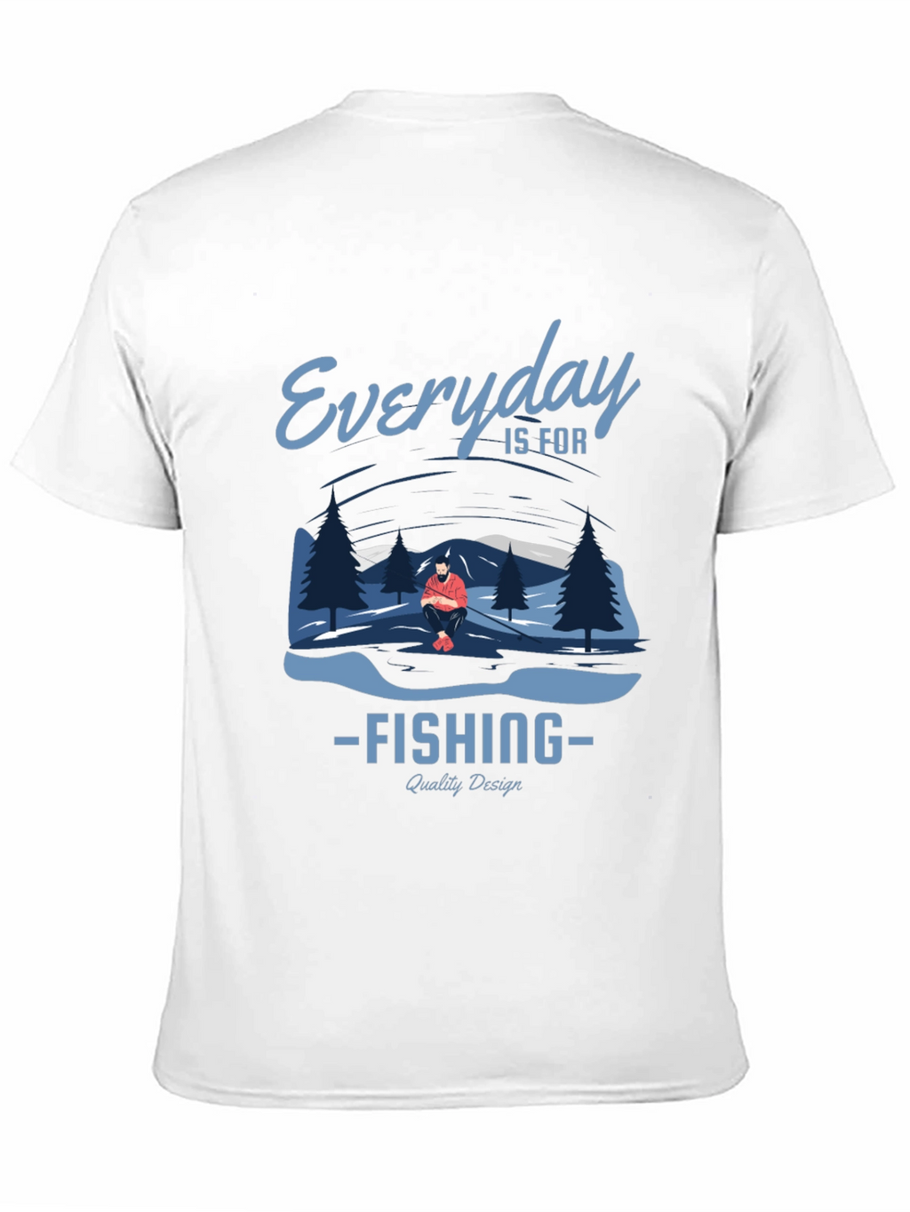 Everyday is for Fishing Graphic Tee - Black