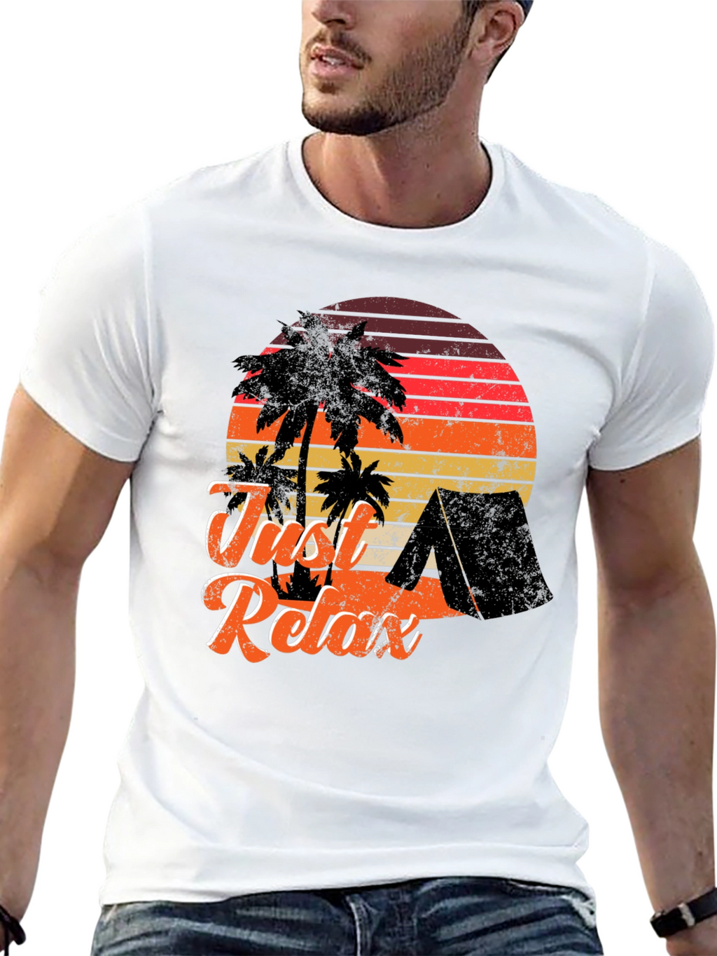 Just Relax Camping Graphic T-Shirt