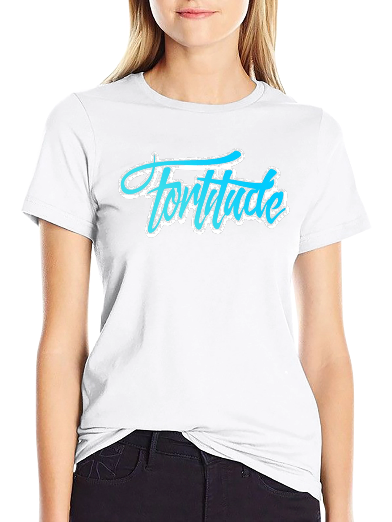 Fortitude Graphic Tee - Mens Black Cotton T-Shirt