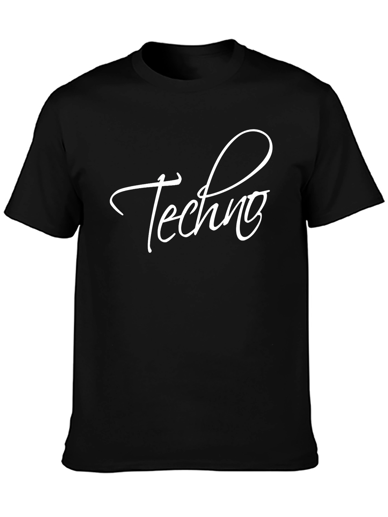 Techno Music Fan Black T-Shirt