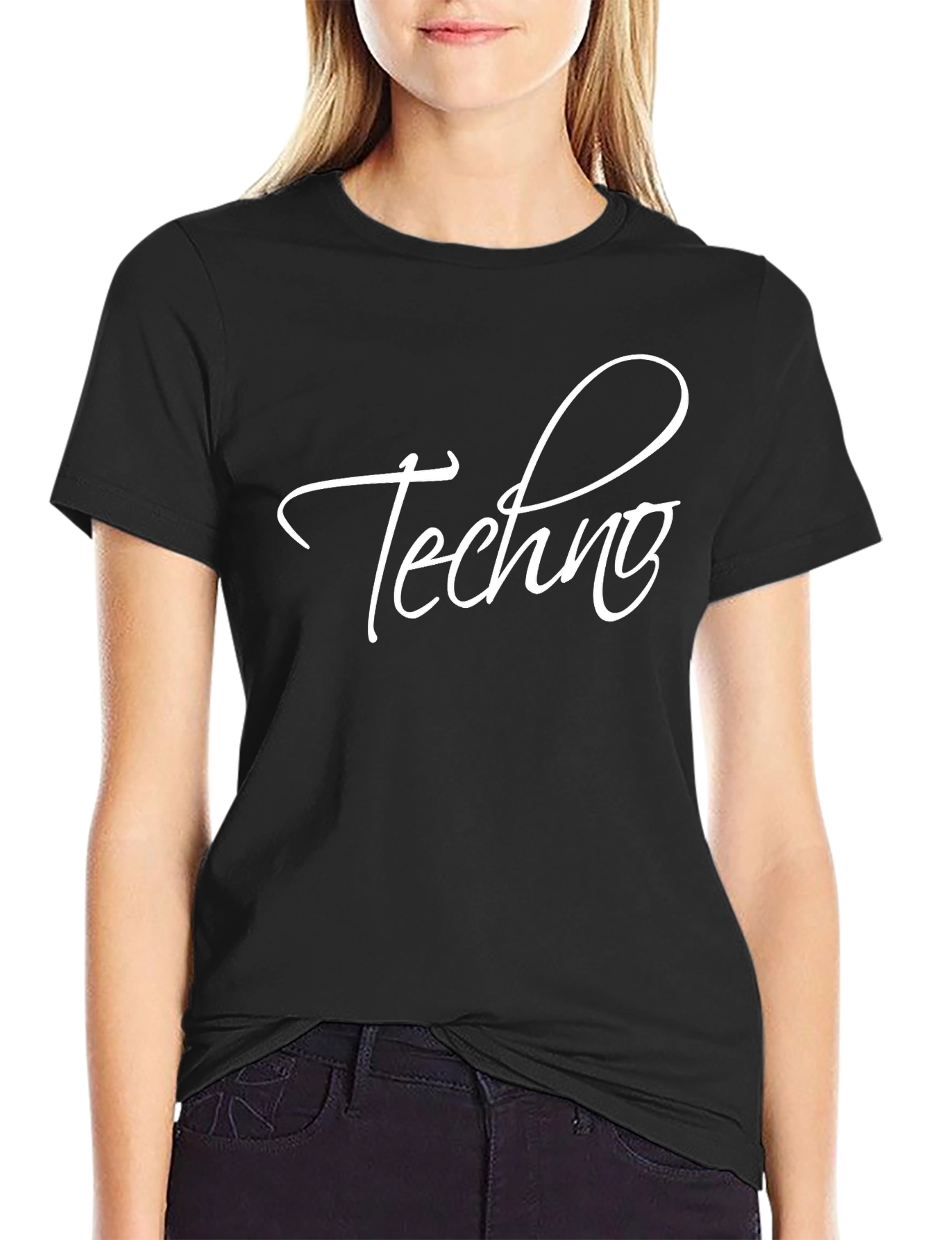 Techno Music Fan Black T-Shirt