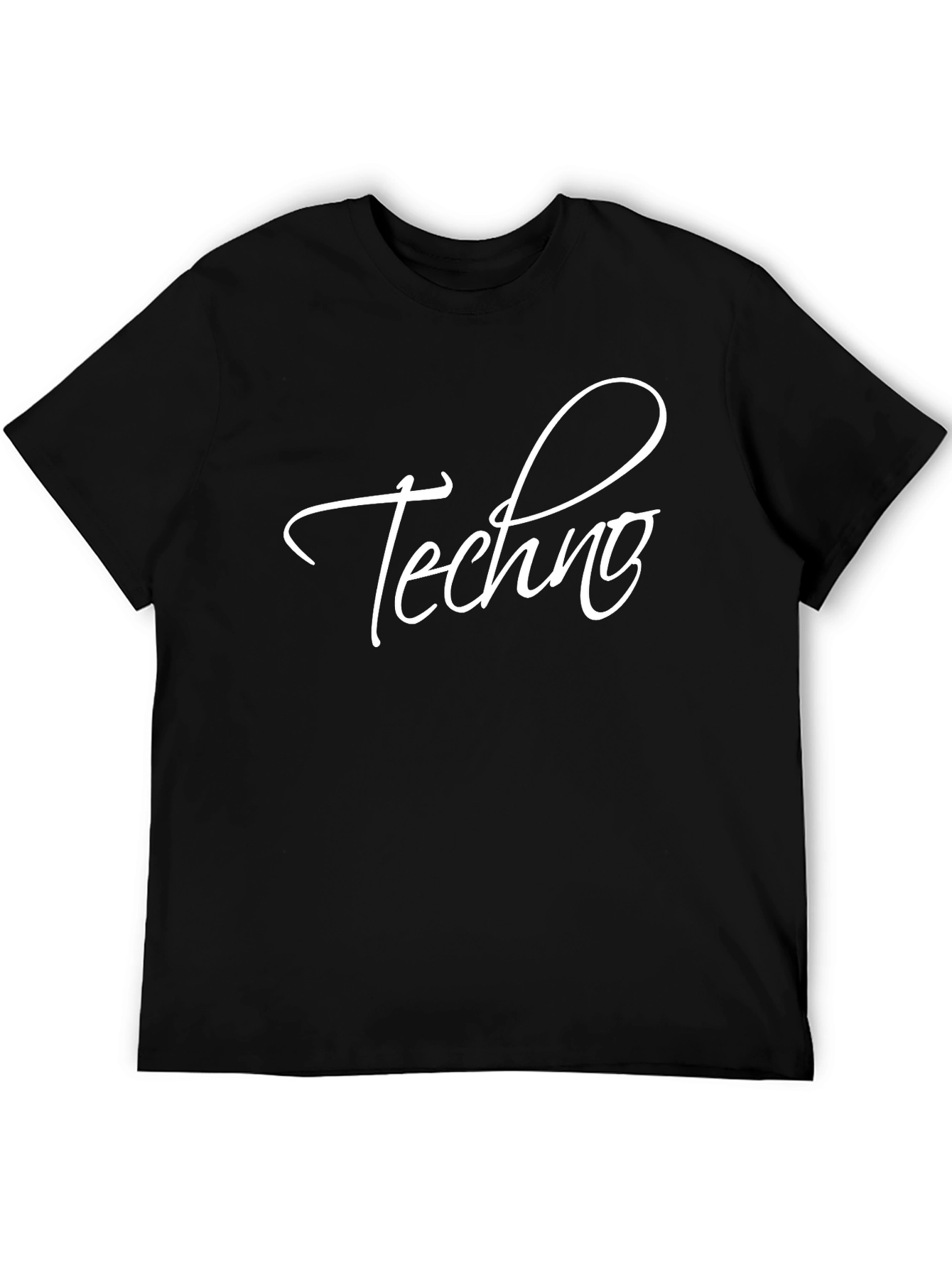 Techno Music Fan Black T-Shirt