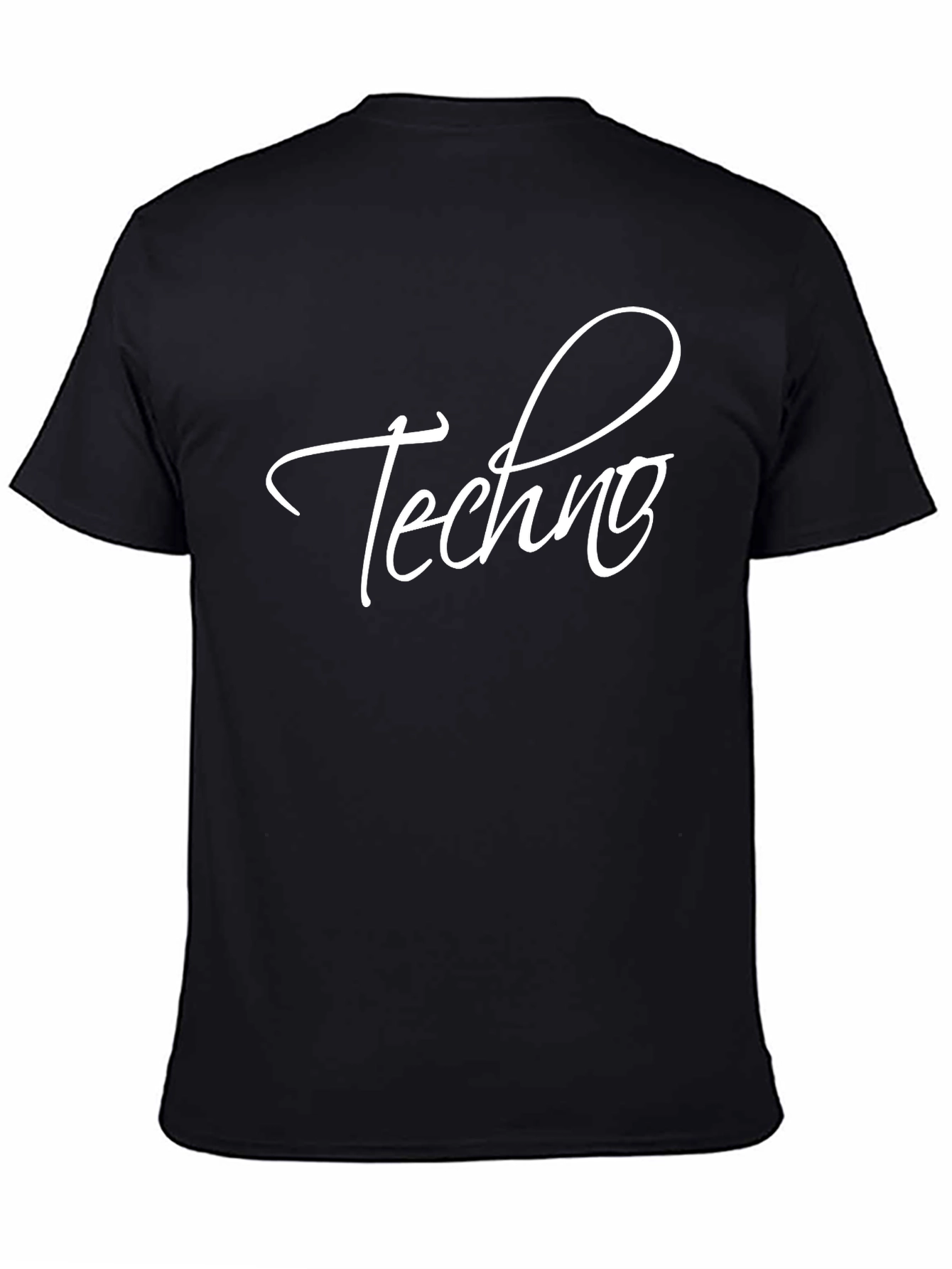 Techno Music Fan Black T-Shirt