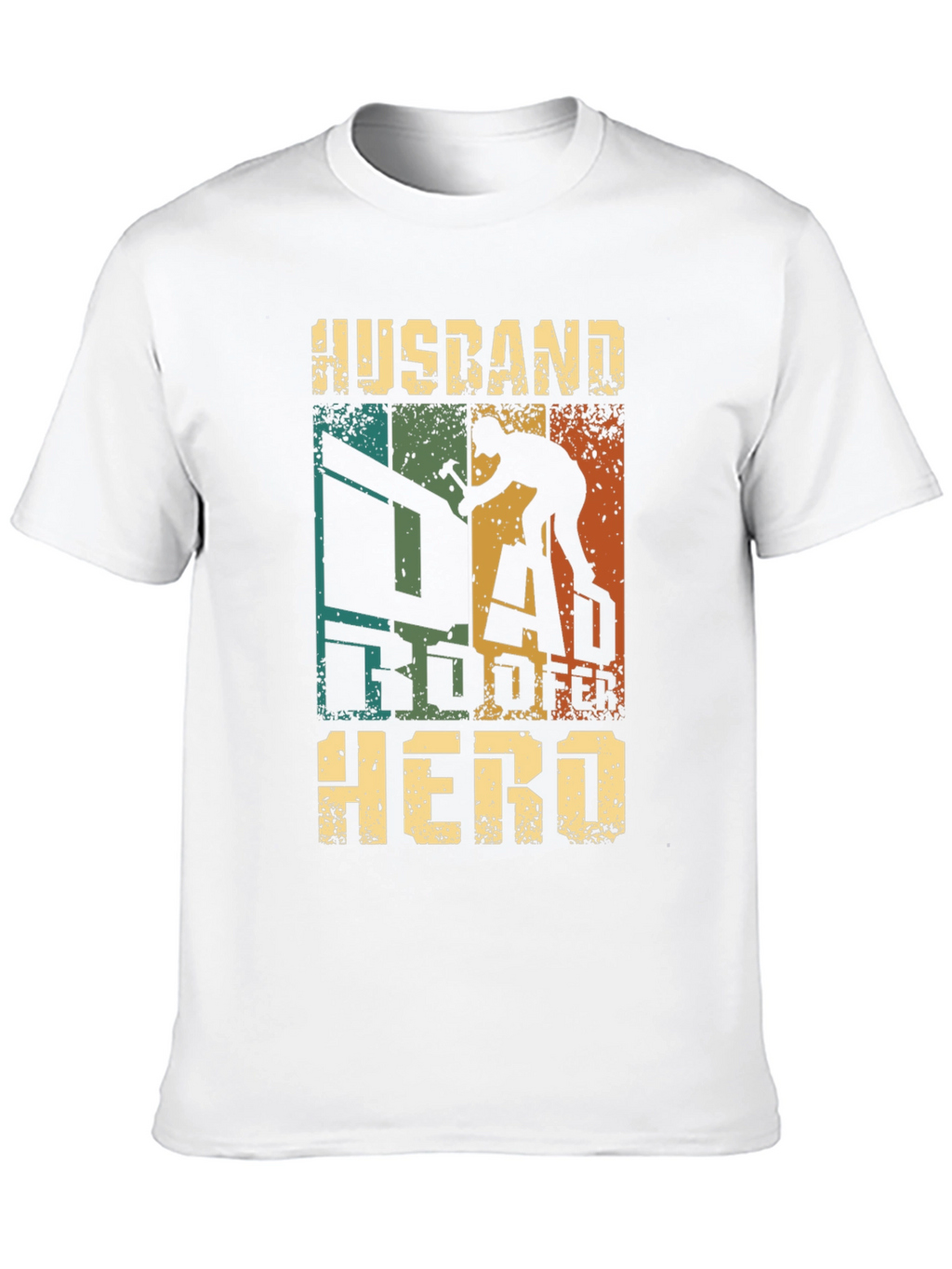 Husband Roofer Hero T-Shirt Gift for Roofing Dad