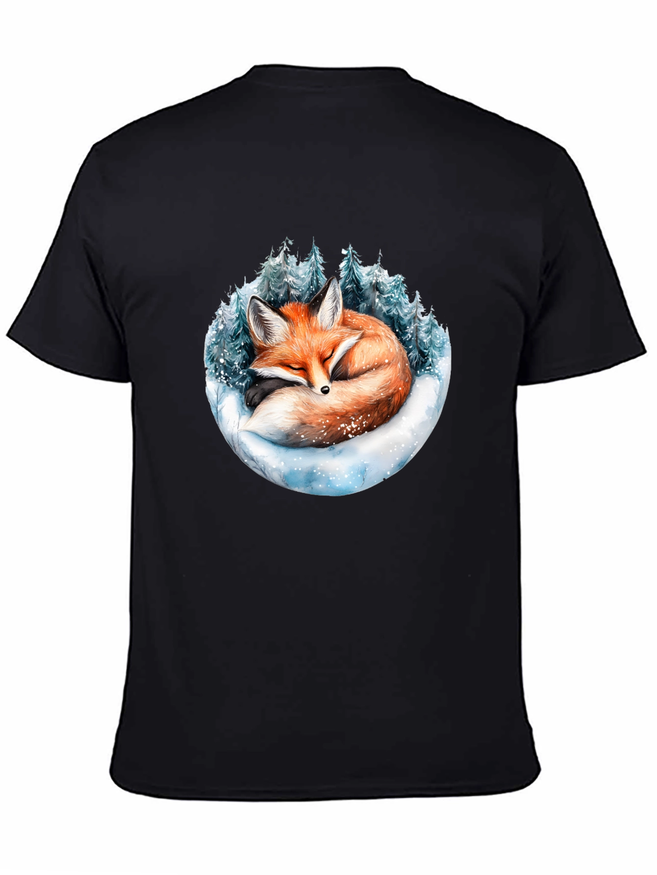 Winter Fox Graphic Tee - Cozy Animal Design