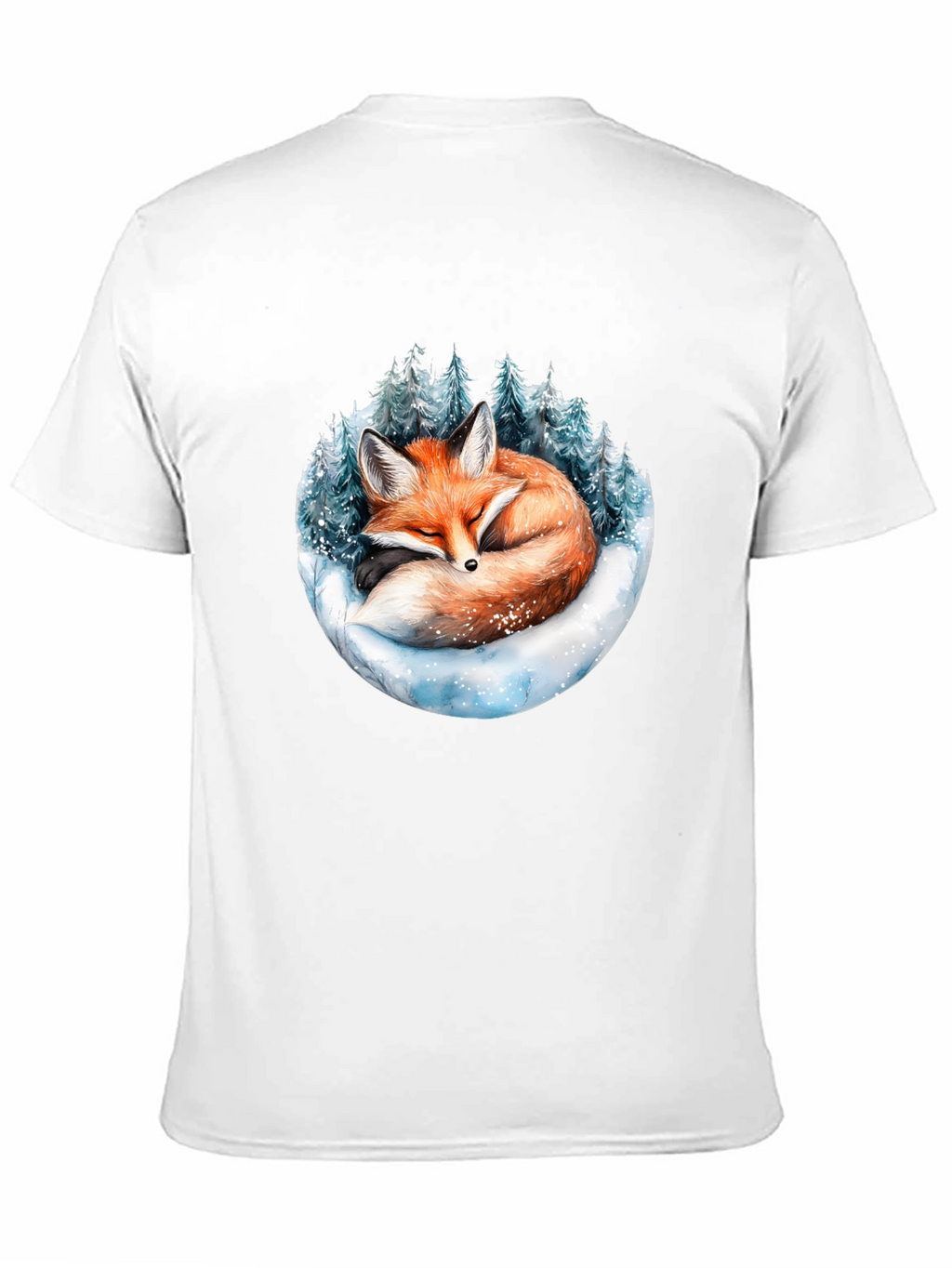 Winter Fox Graphic Tee - Cozy Animal Design