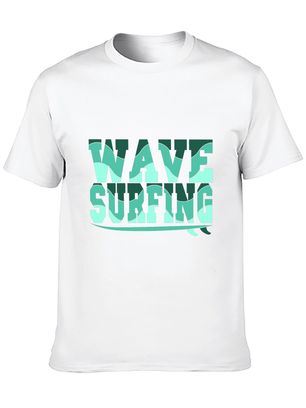 Wave Surfing Graphic Tee - Black