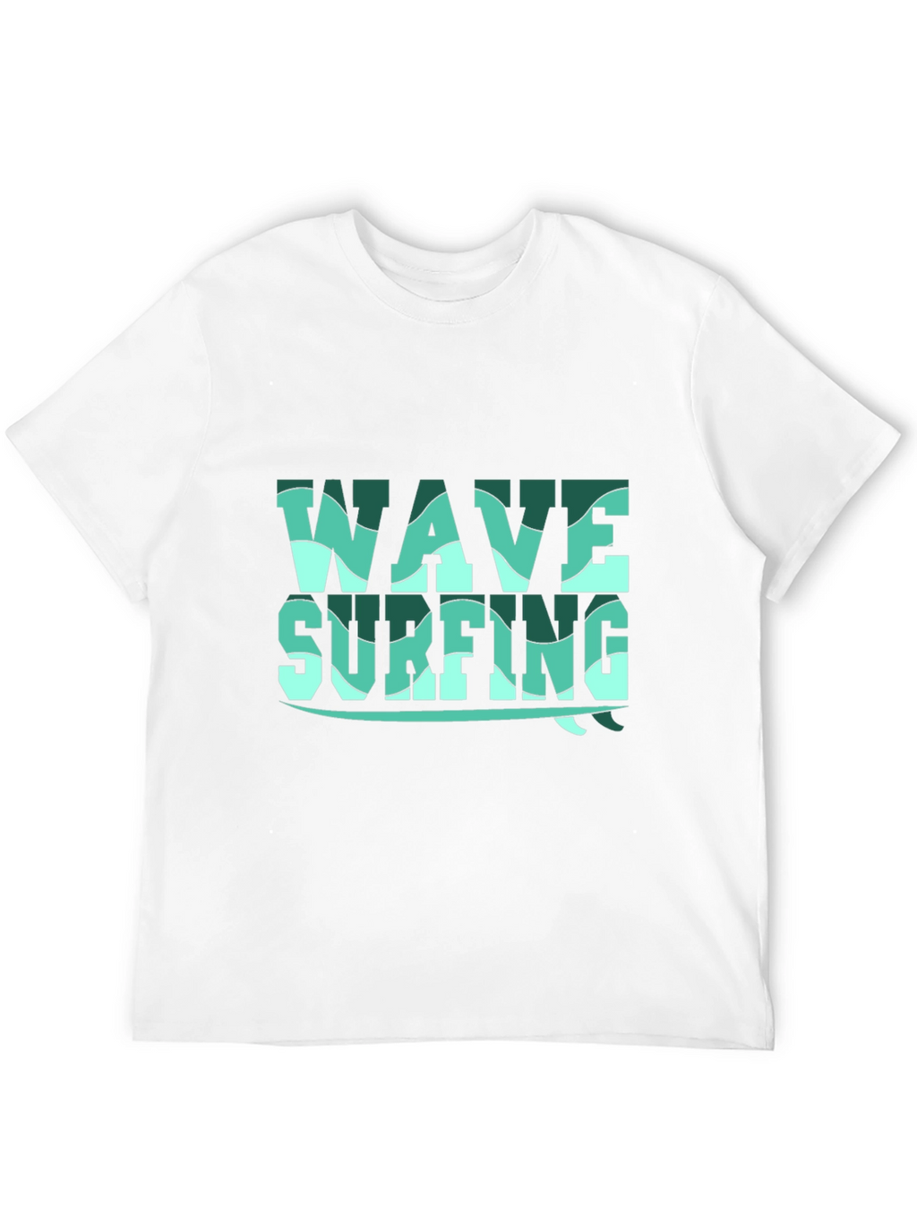 Wave Surfing Graphic Tee - Black