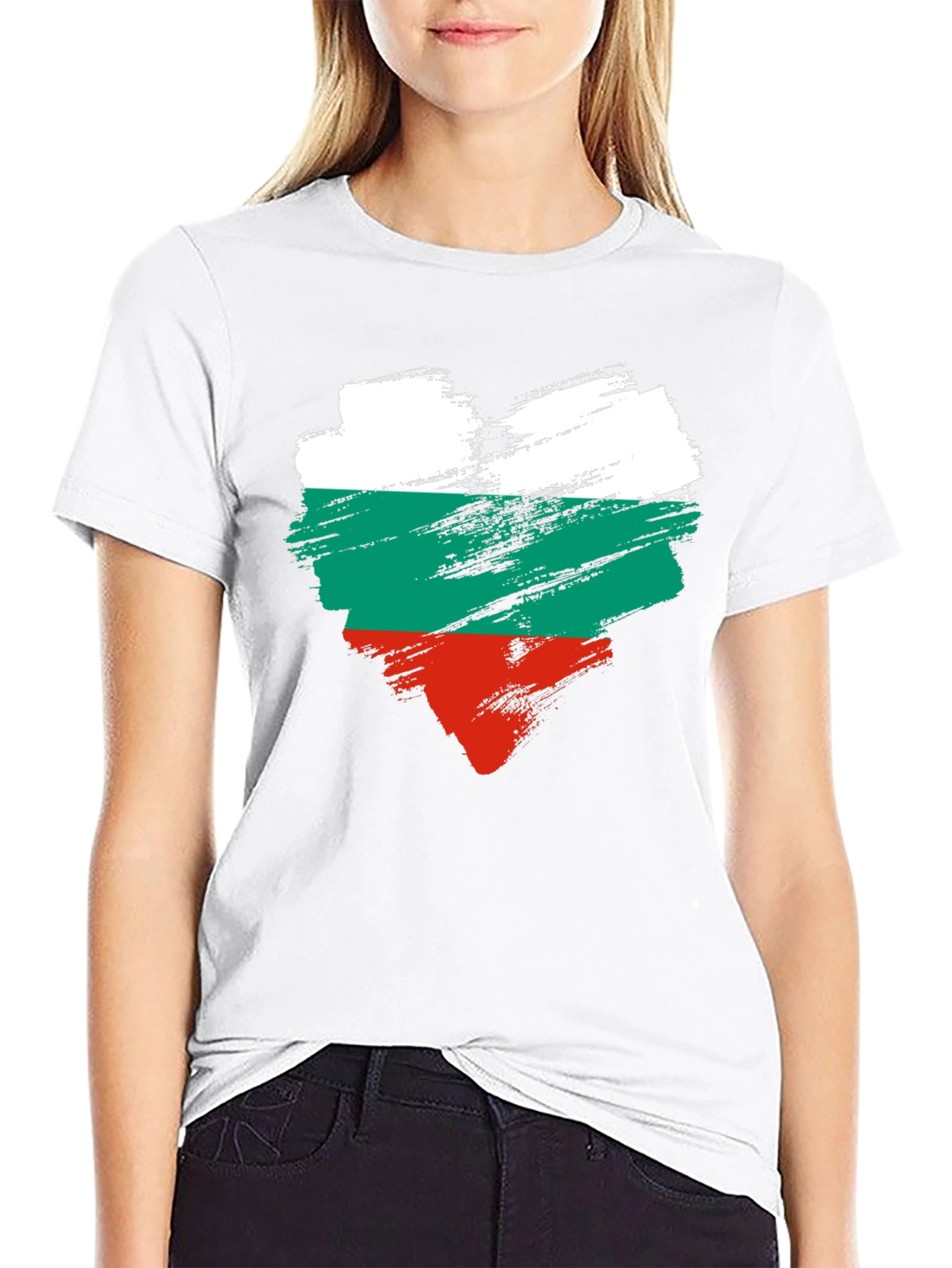 Bulgaria Flag Heart T-Shirt